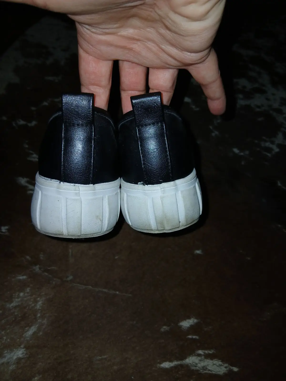 Woolworths Black Slip-On Platform Shoes