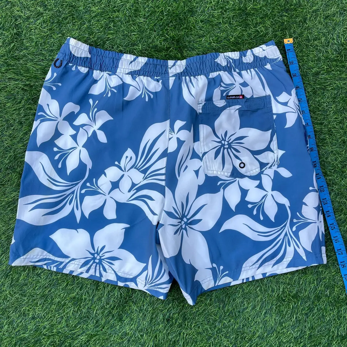 Quiksilver Blue Floral Swim Shorts