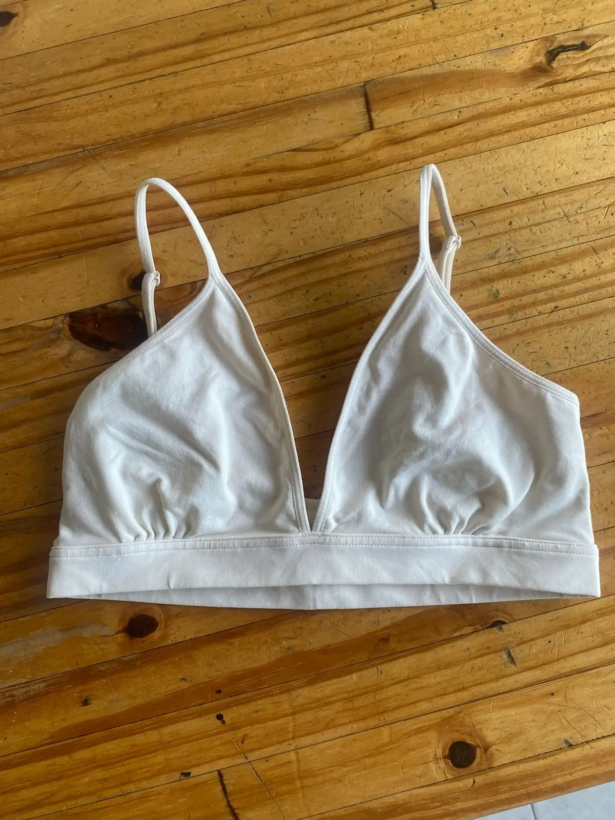 Uniqlo Cream Bralette Size S