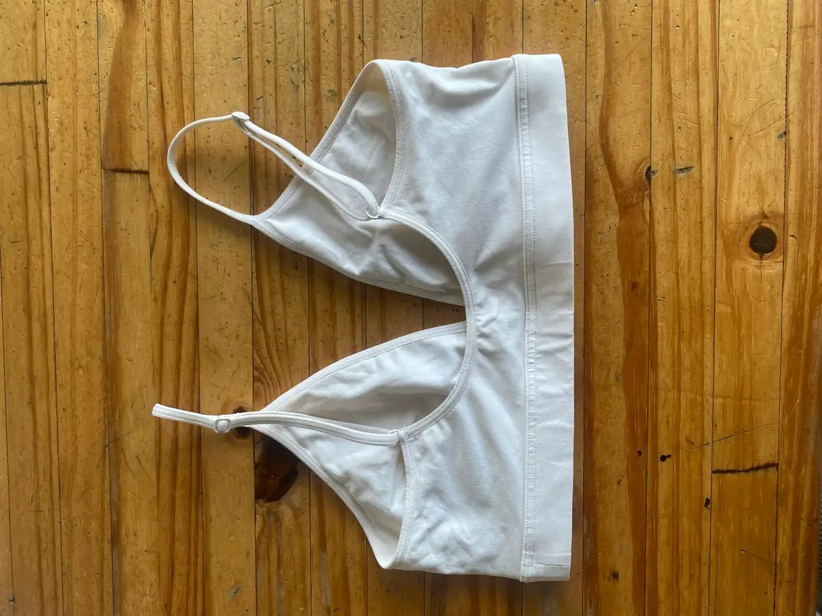 Uniqlo Cream Bralette Size S