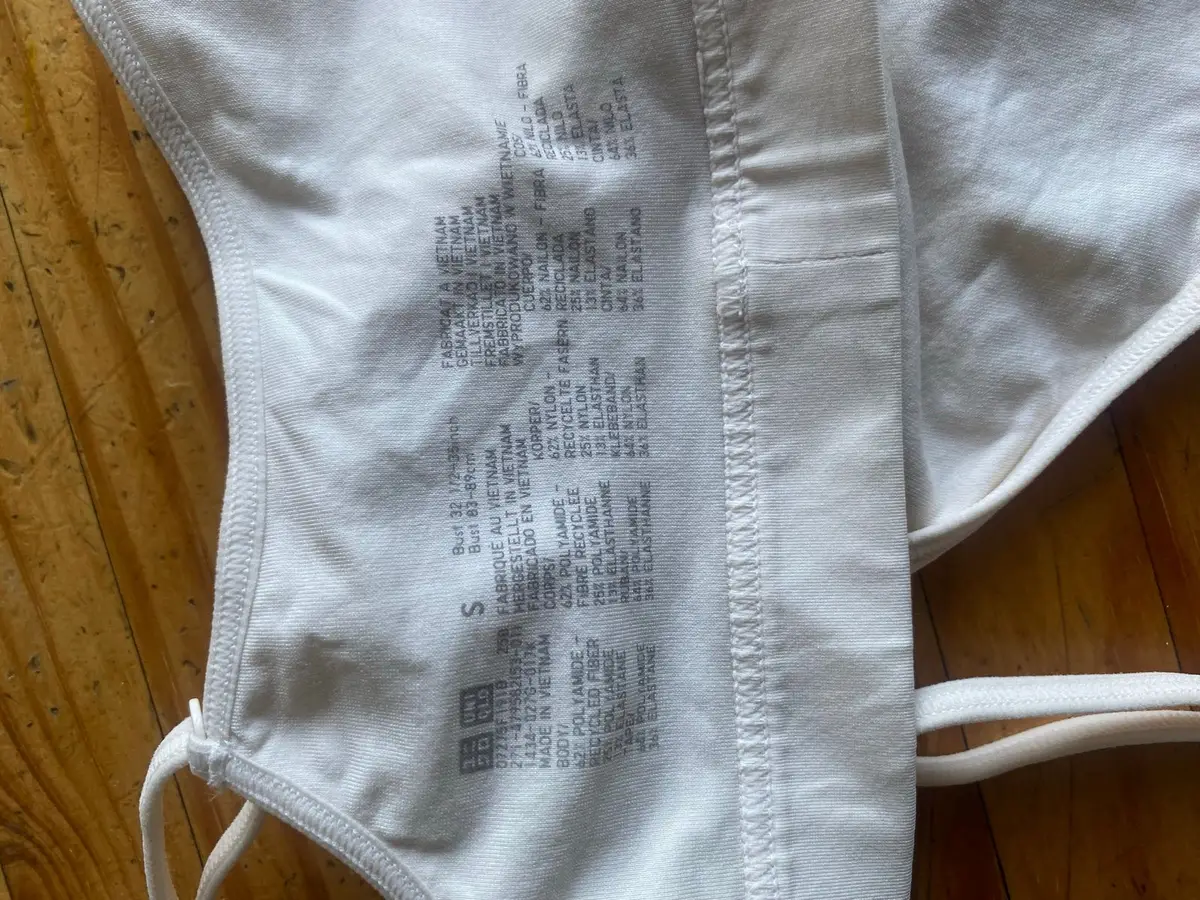 Uniqlo Cream Bralette Size S