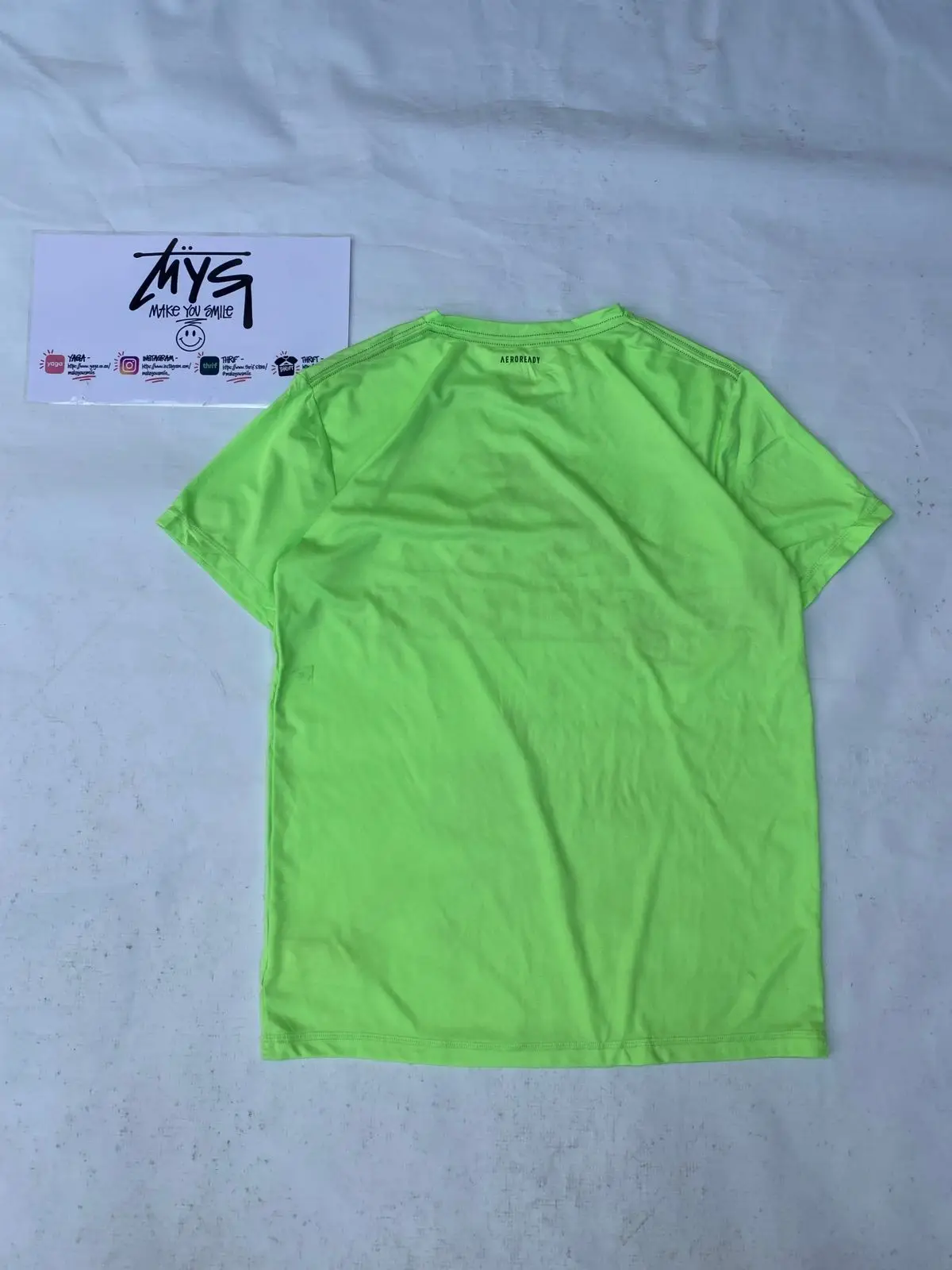 Adidas Neon Green Graphic T-Shirt