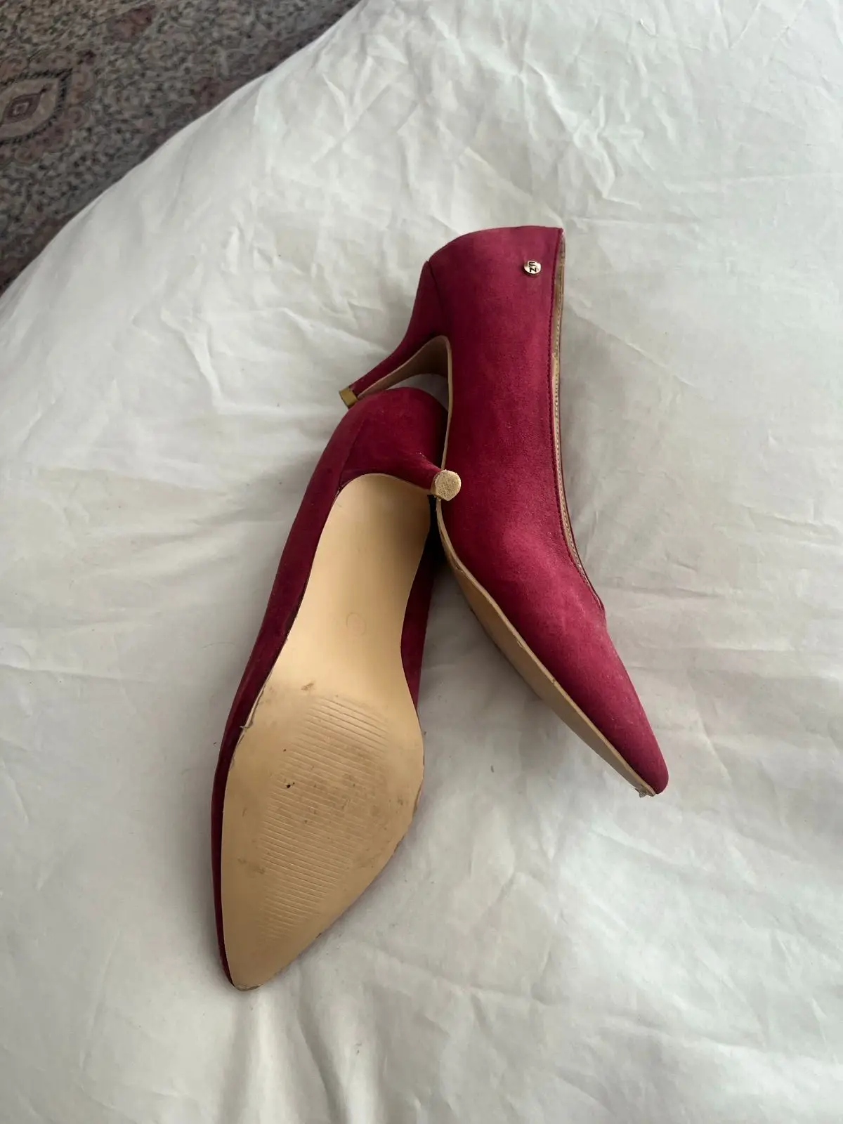 Red Pointed Toe Heels Size 6