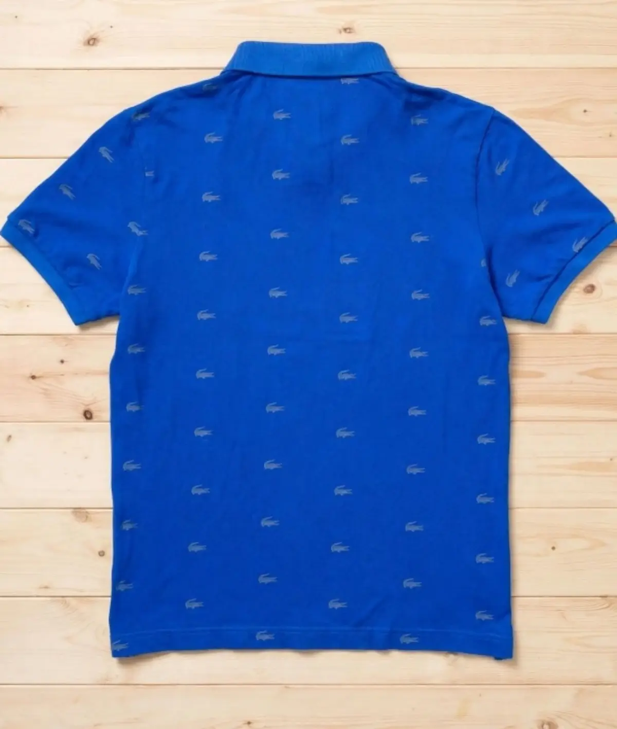 Lacoste Blue All-Over Print Polo Shirt
