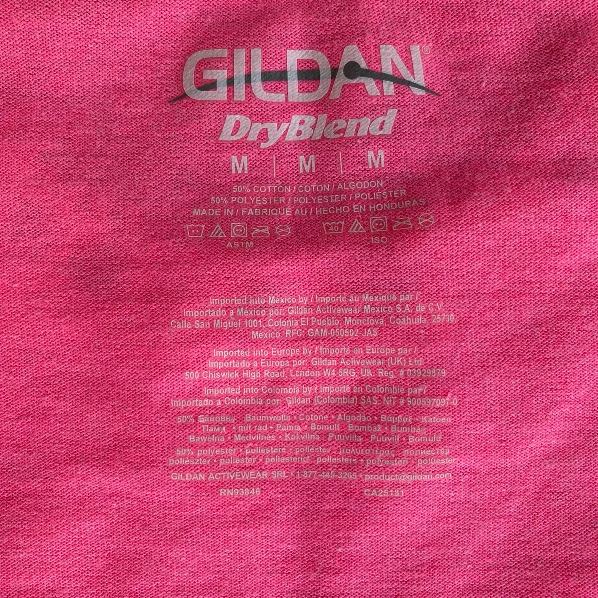 Gildan Pink T-Shirt with Custom Painted Heart and Collar