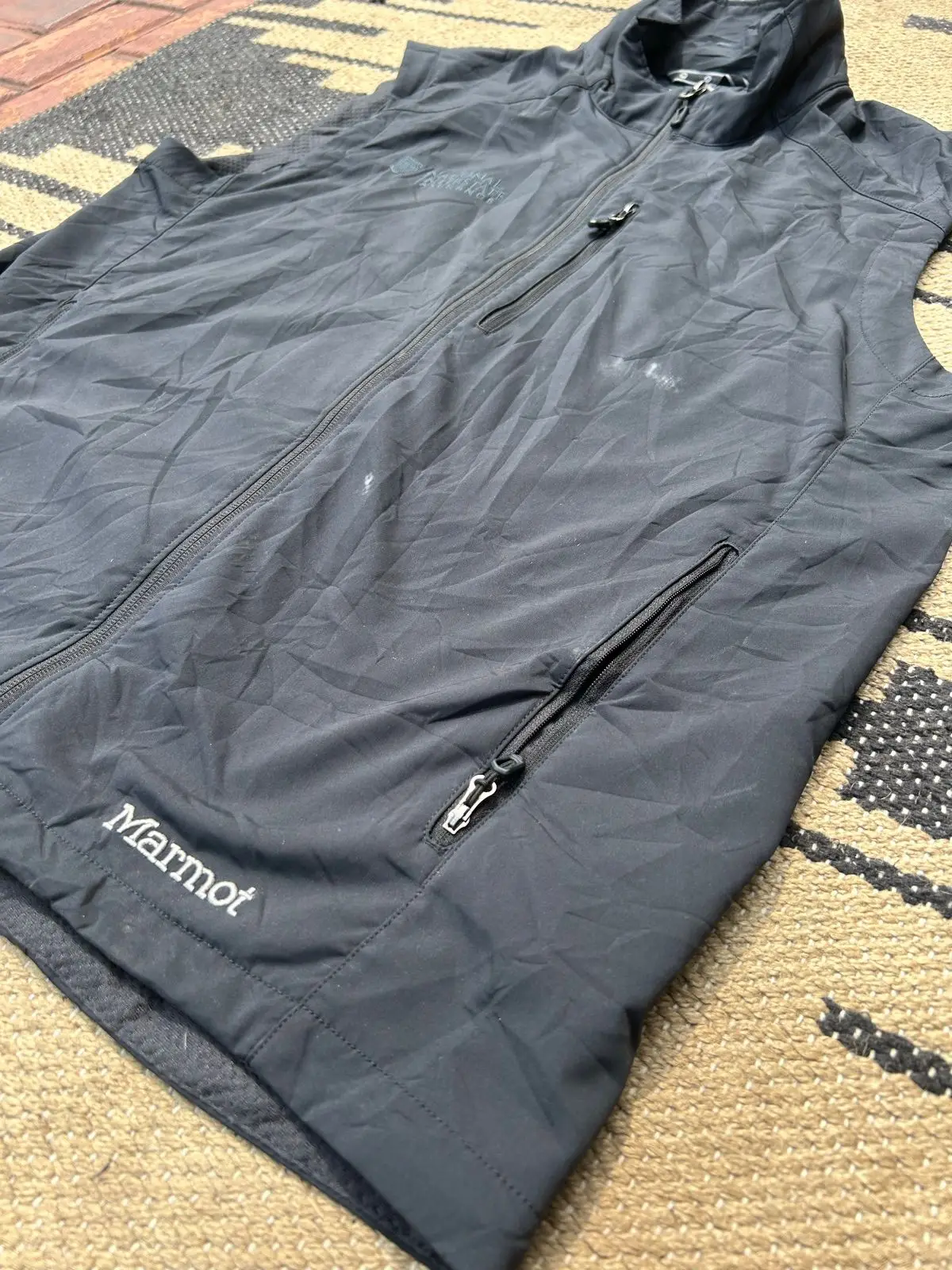 Marmot Black Softshell Vest XL