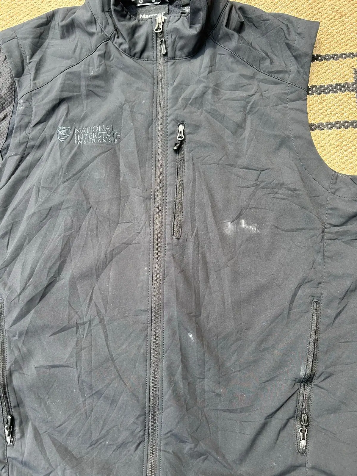 Marmot Black Softshell Vest XL