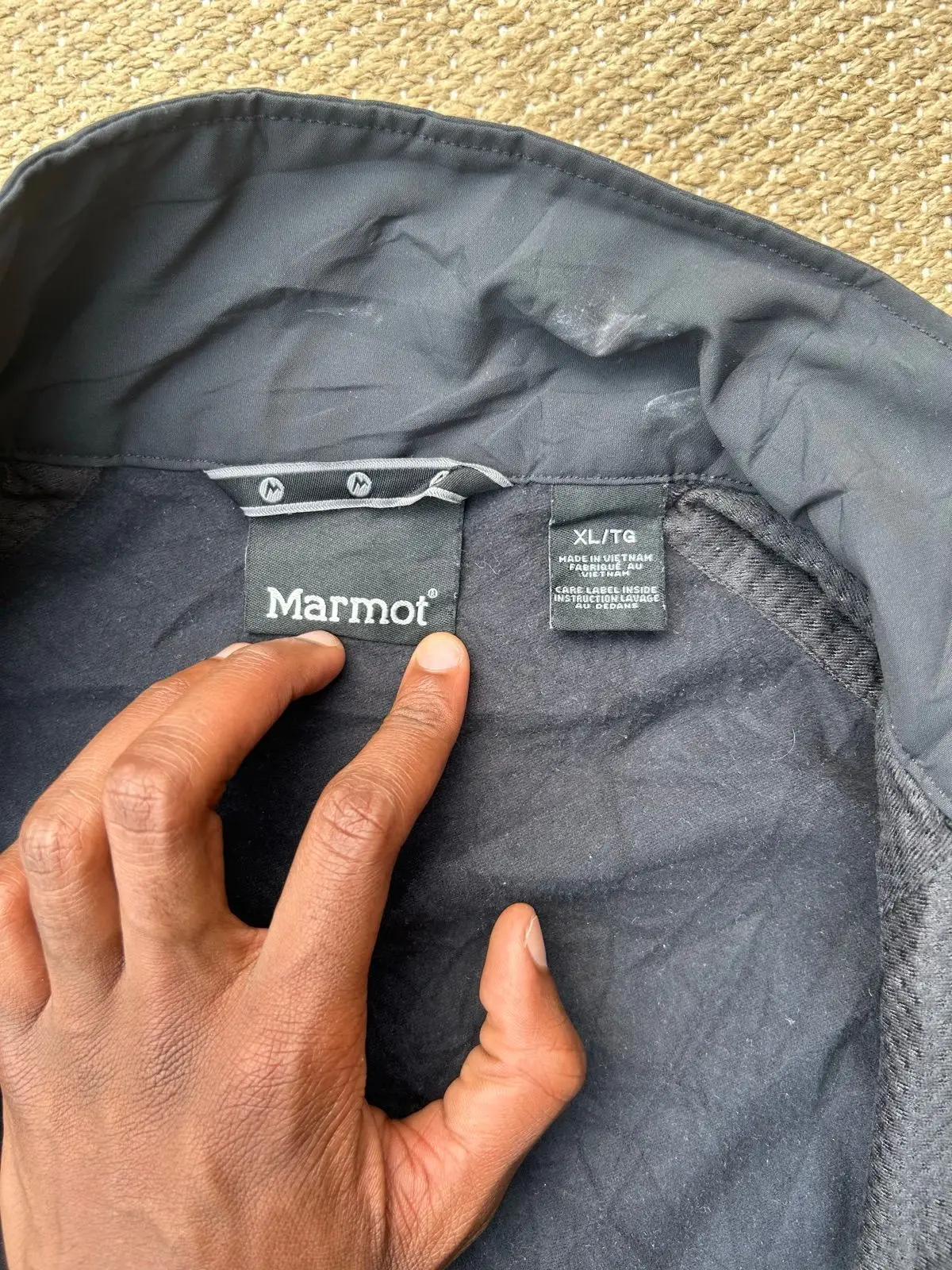 Marmot Black Softshell Vest XL