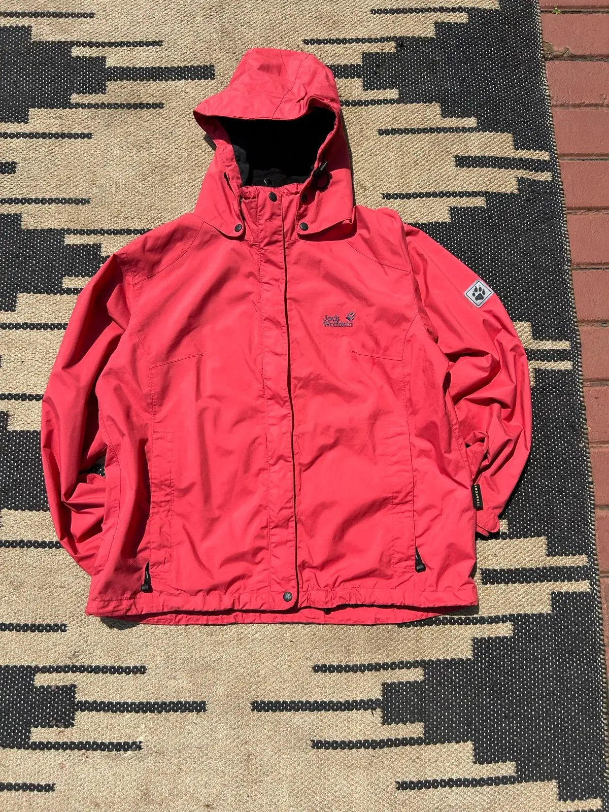 Jack Wolfskin Red Waterproof Hooded Jacket