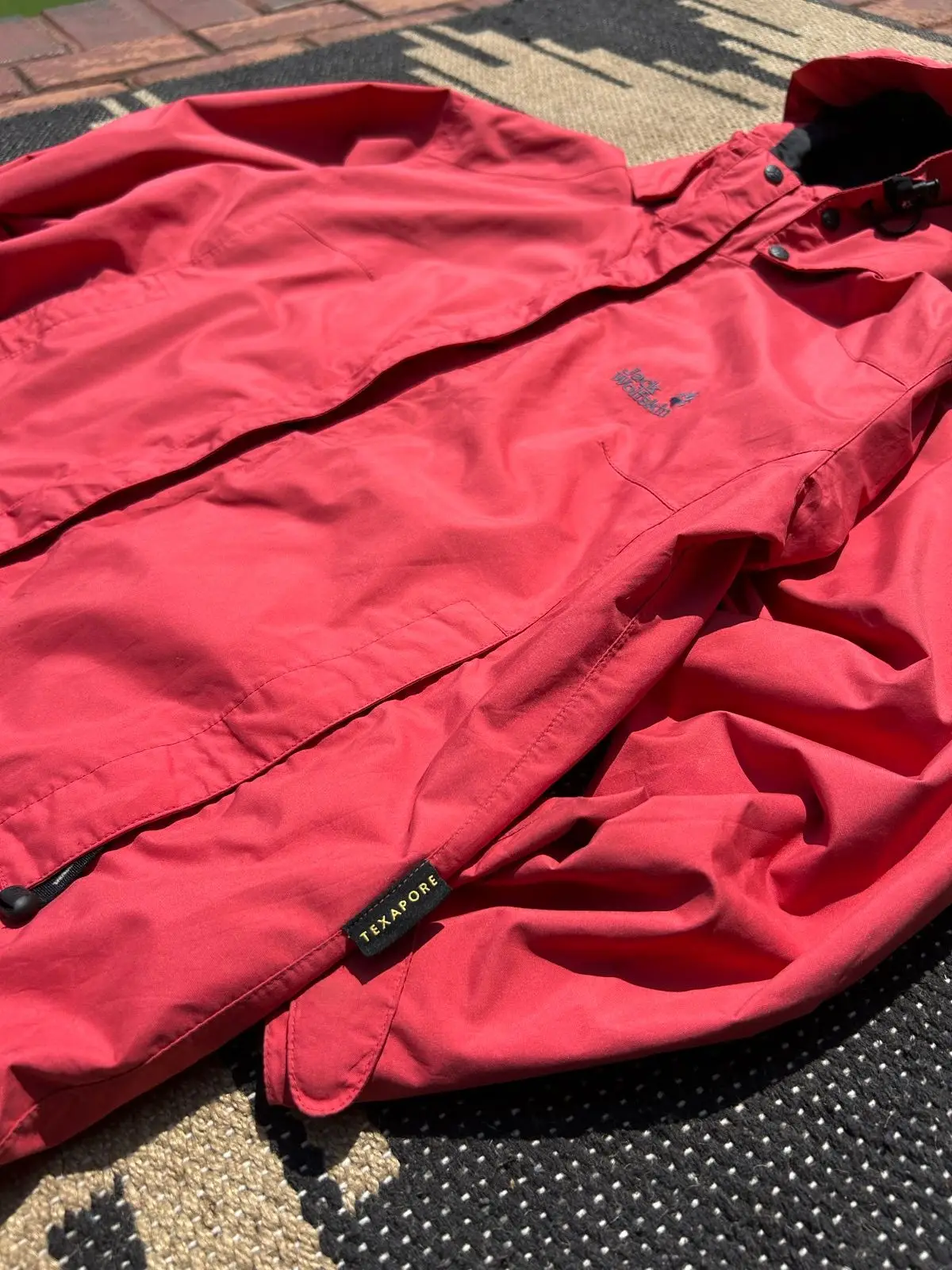 Jack Wolfskin Red Waterproof Hooded Jacket