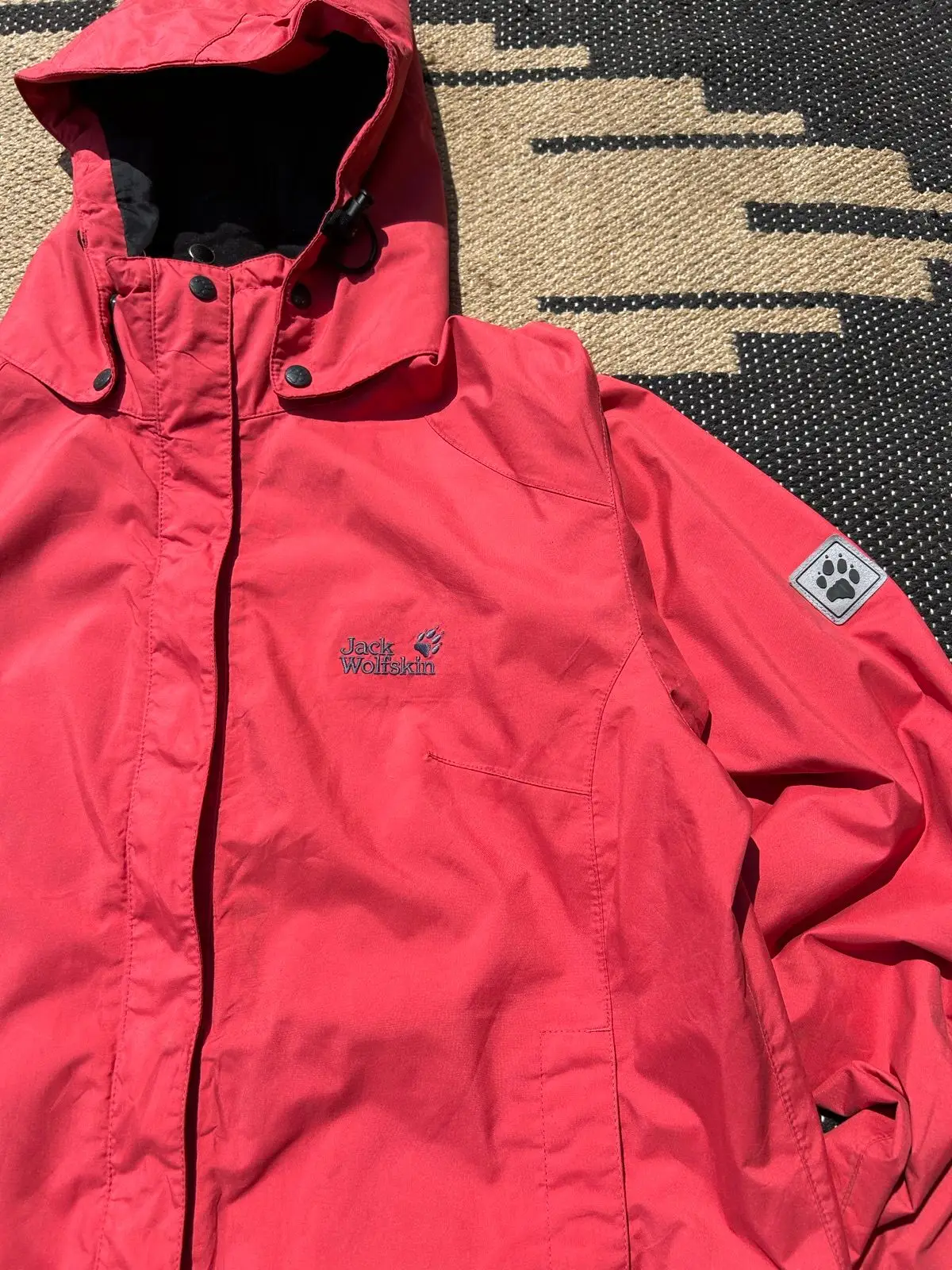 Jack Wolfskin Red Waterproof Hooded Jacket
