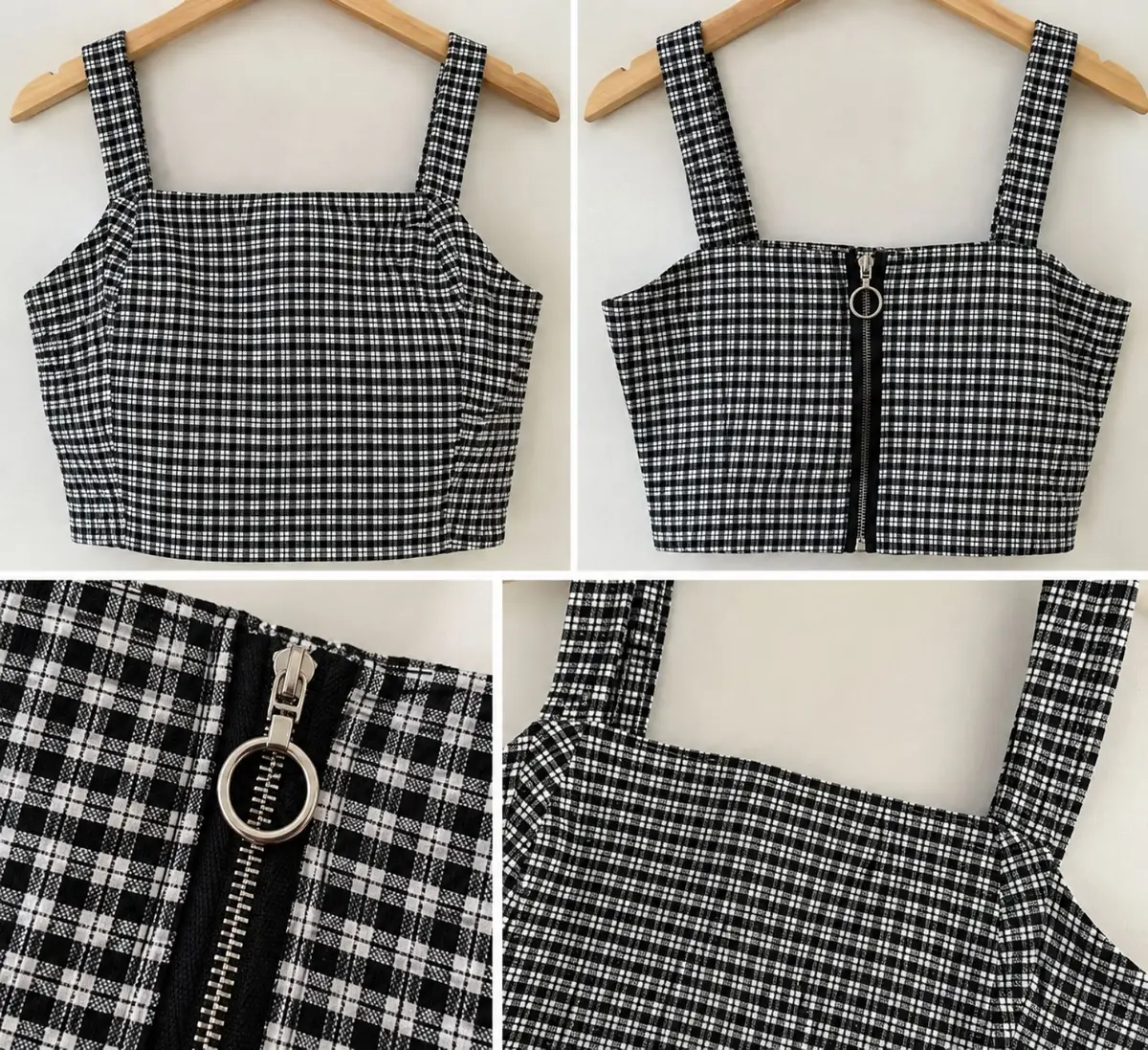 Cotton On Gingham Crop Top