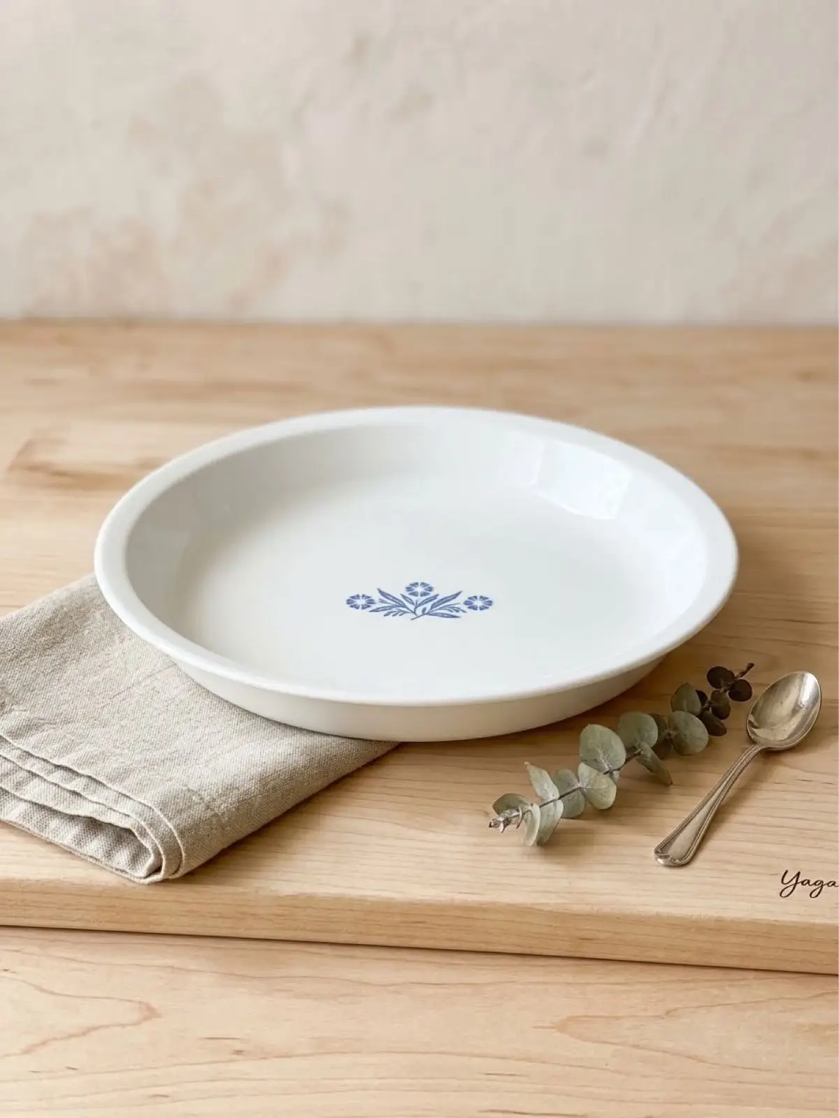 Corelle Blue Cornflower Pie Dish