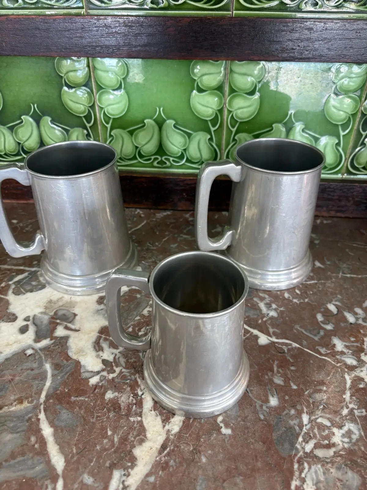 Vintage Metal Pewter Mug Tankard
