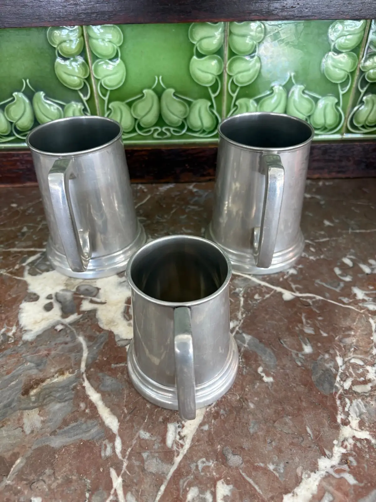Vintage Metal Pewter Mug Tankard