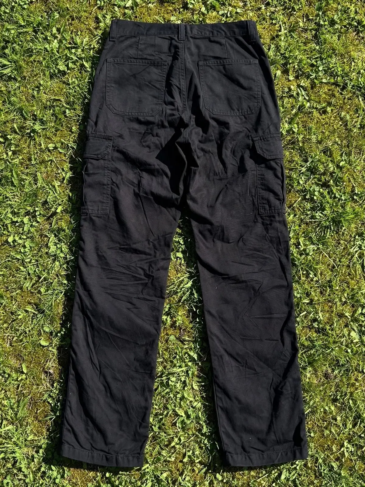 Black Cargo Pants with Lost Boys Print Size 30