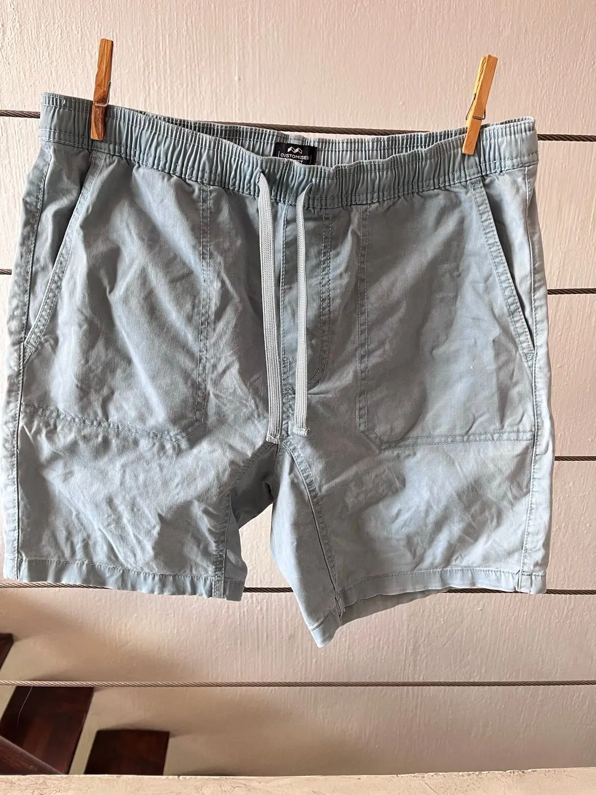 Cotton On Light Blue Drawstring Shorts