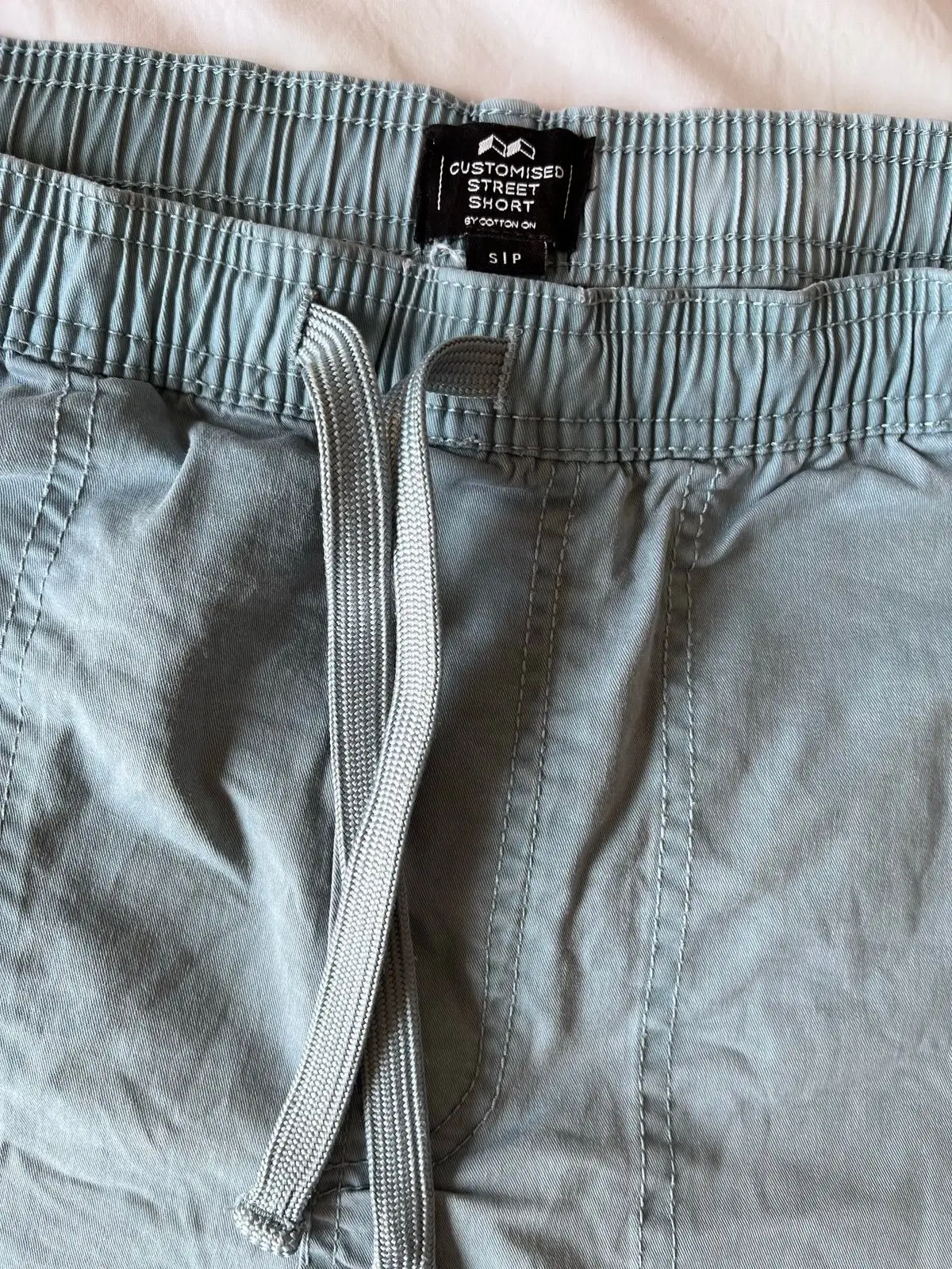 Cotton On Light Blue Drawstring Shorts
