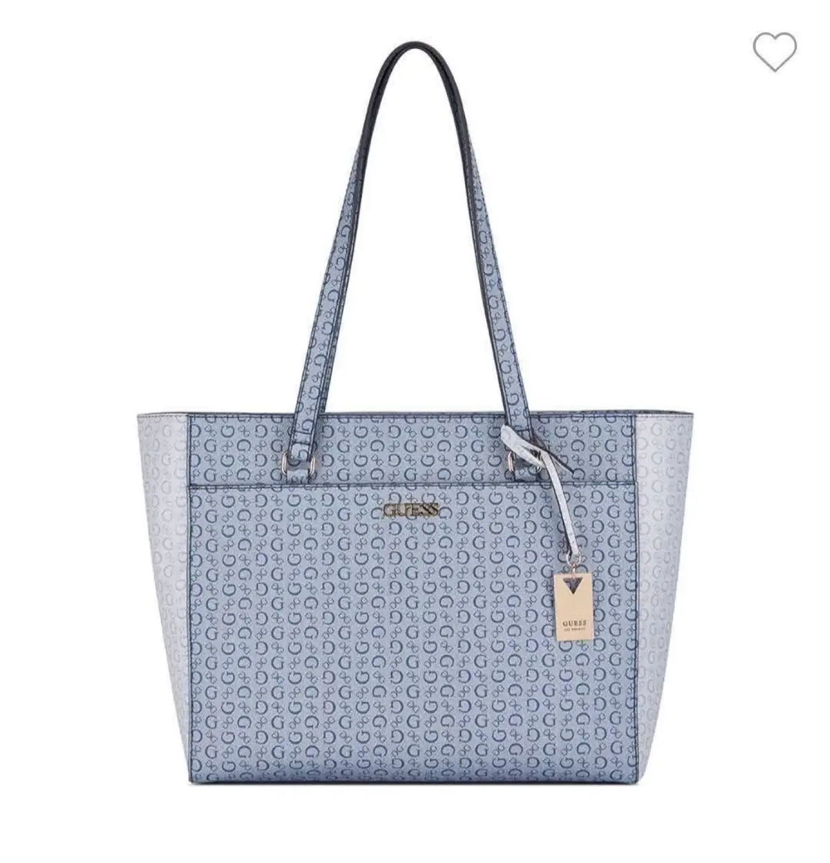 Guess Monogram Tote Bag Blue