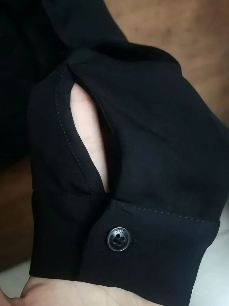 Guess Black Long Sleeve Blouse