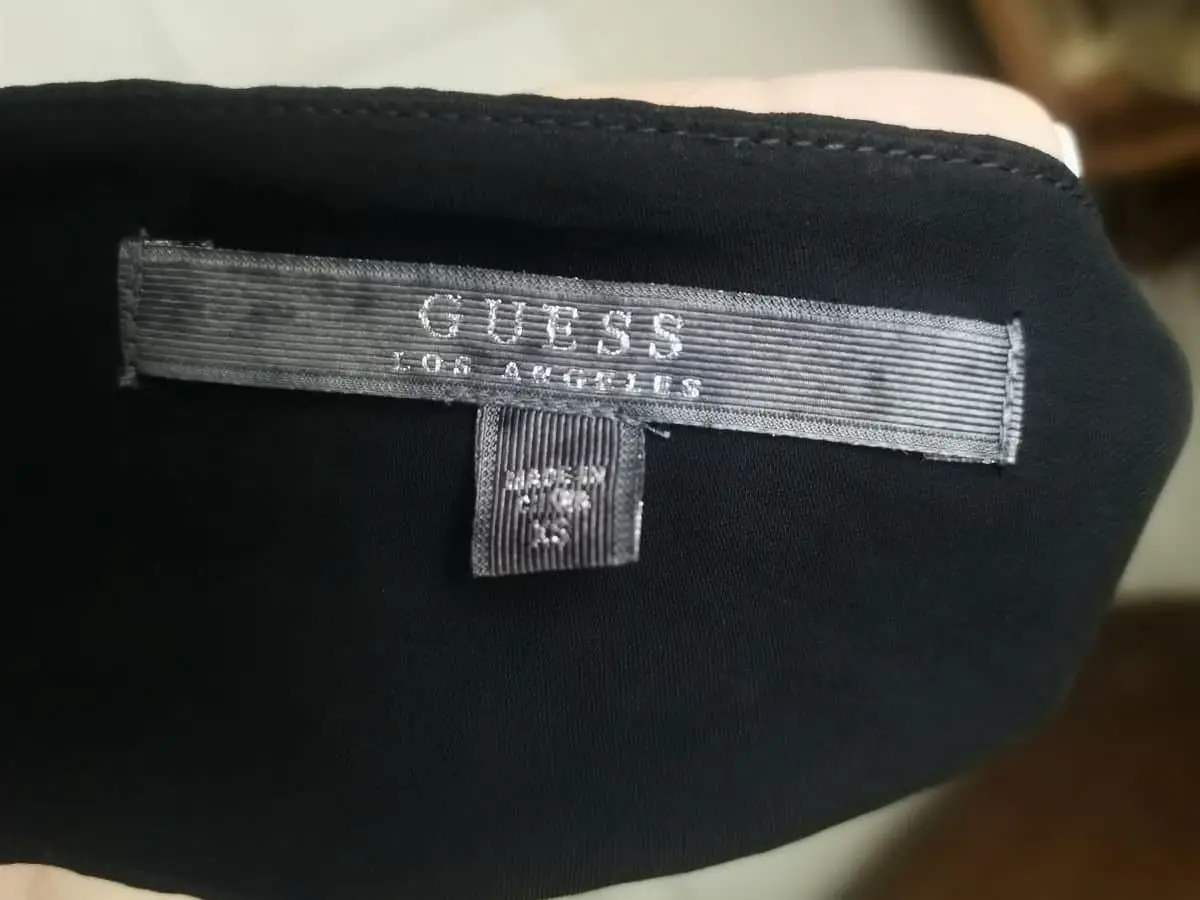 Guess Black Long Sleeve Blouse