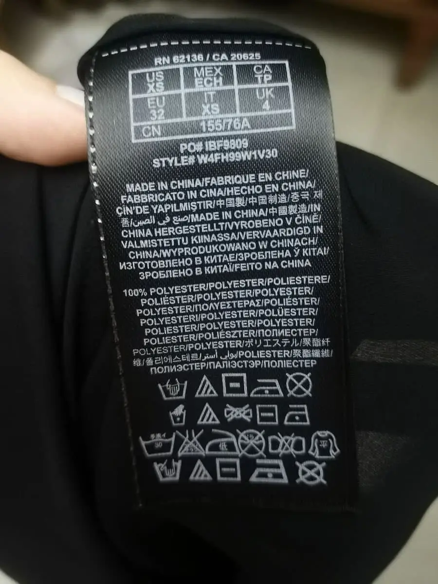 Guess Black Long Sleeve Blouse