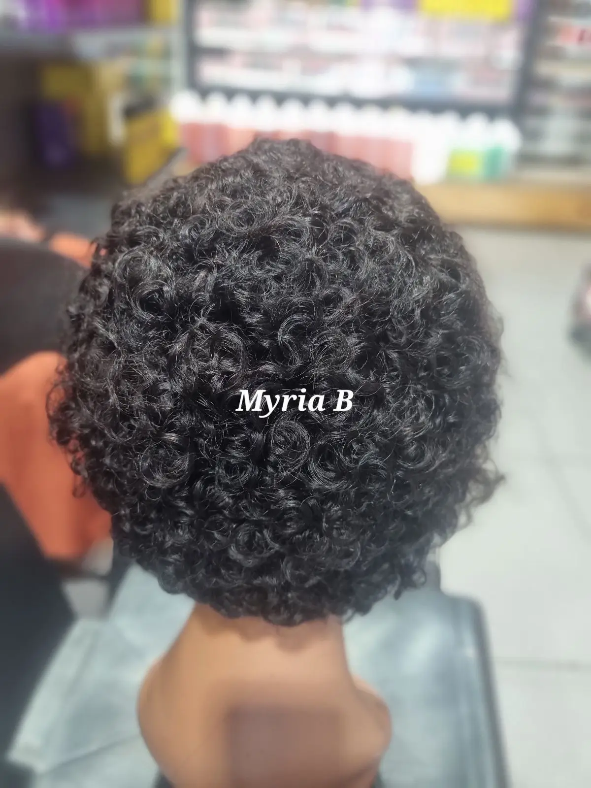 Curly Lace Front Wig Short Black