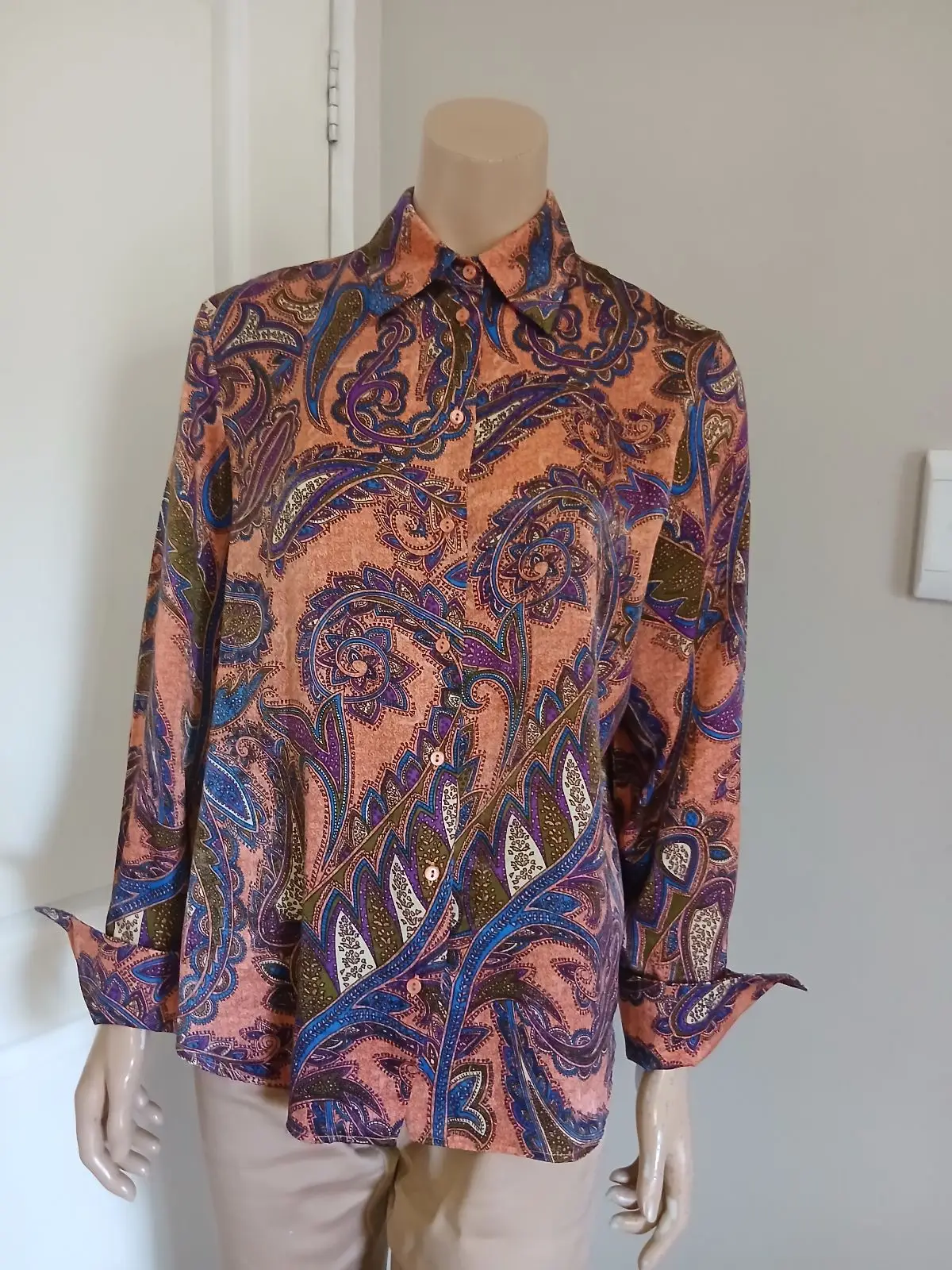 Foschini Paisley Print Long Sleeve Blouse