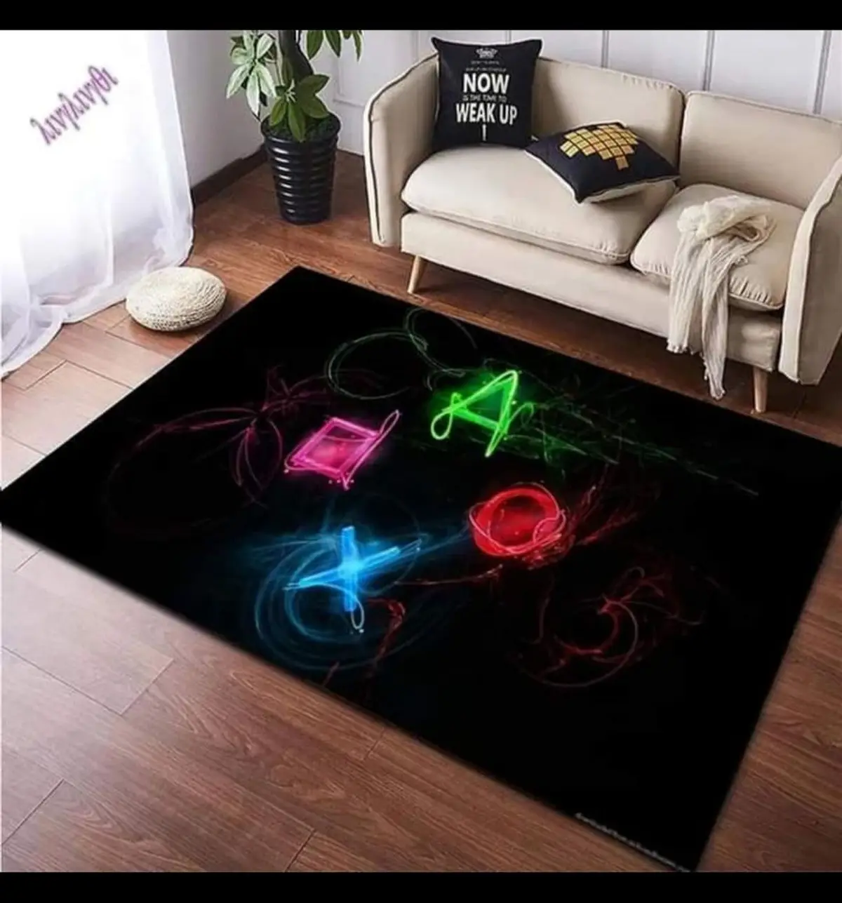PlayStation Branded Gaming Rug