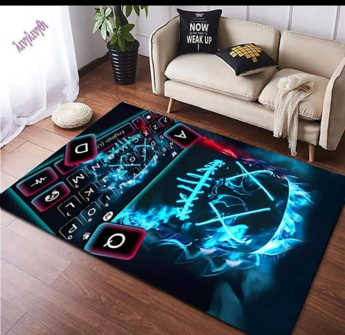 PlayStation Branded Gaming Rug