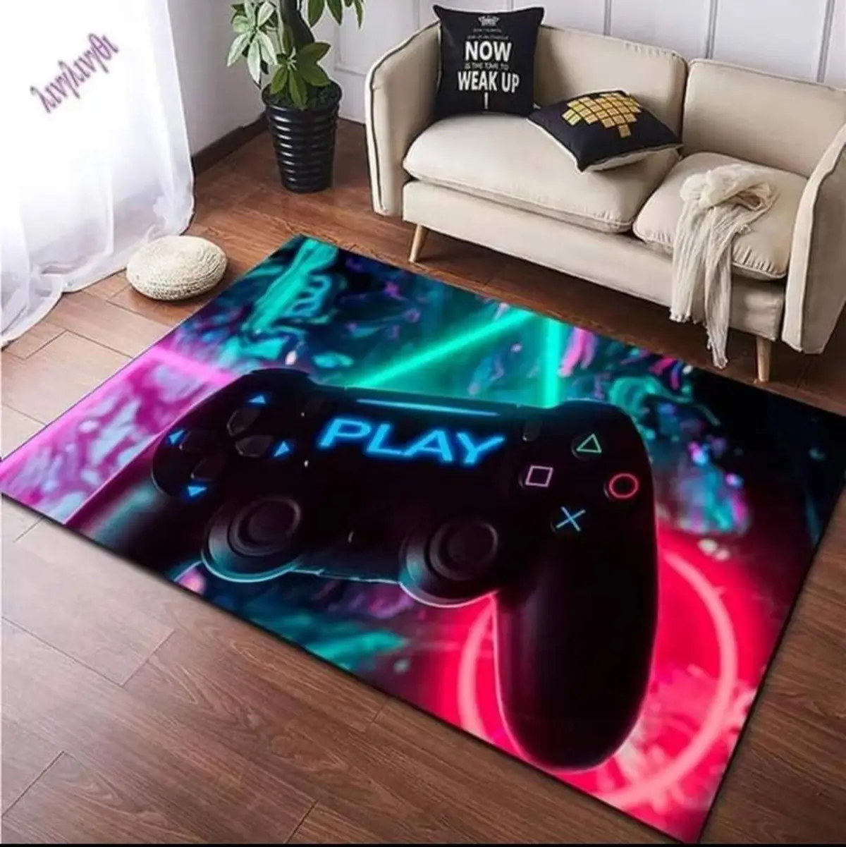 PlayStation Branded Gaming Rug