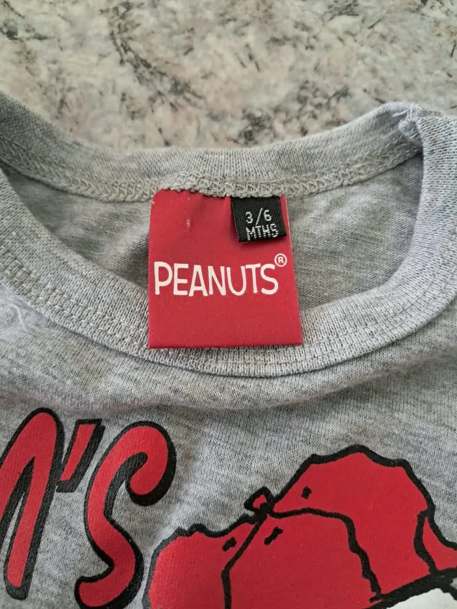 🐶 Peanuts Snoopy "Mom's Little Heartbreaker" Baby T-Shirt – 3–6 Months