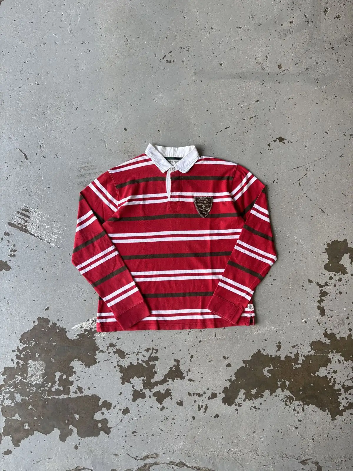 Timberland Striped Long Sleeve Rugby Shirt