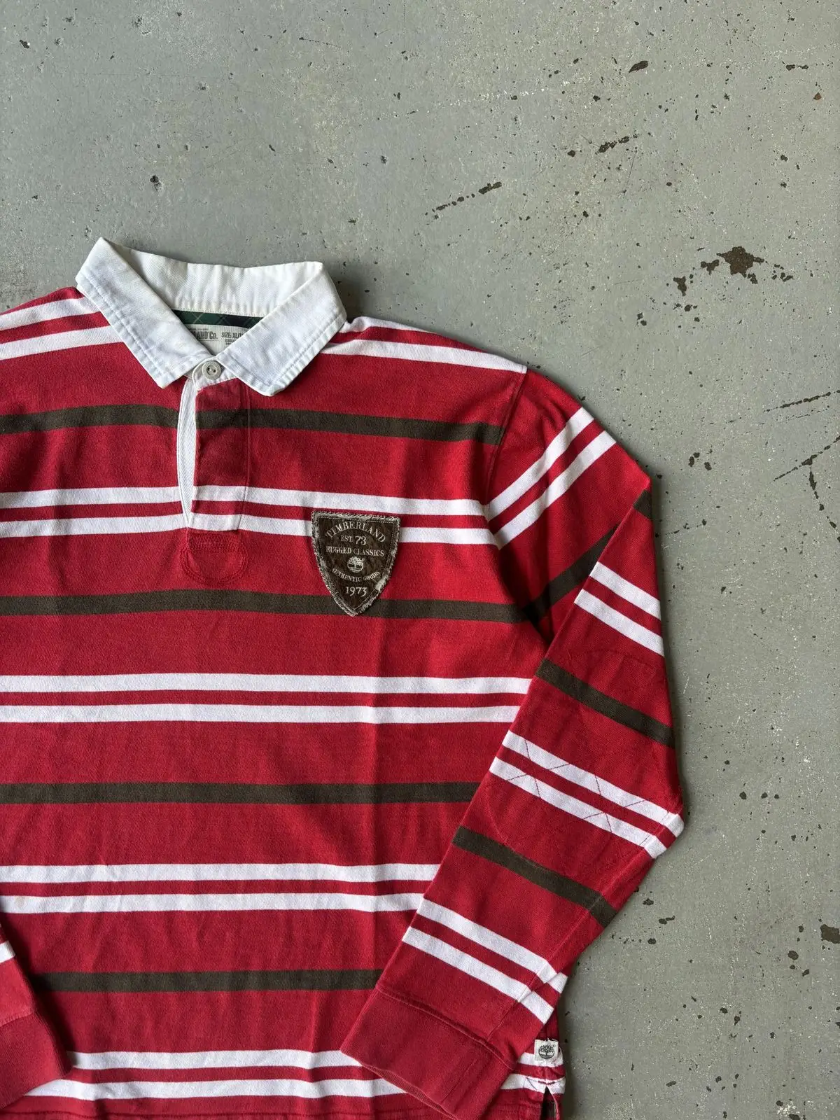 Timberland Striped Long Sleeve Rugby Shirt