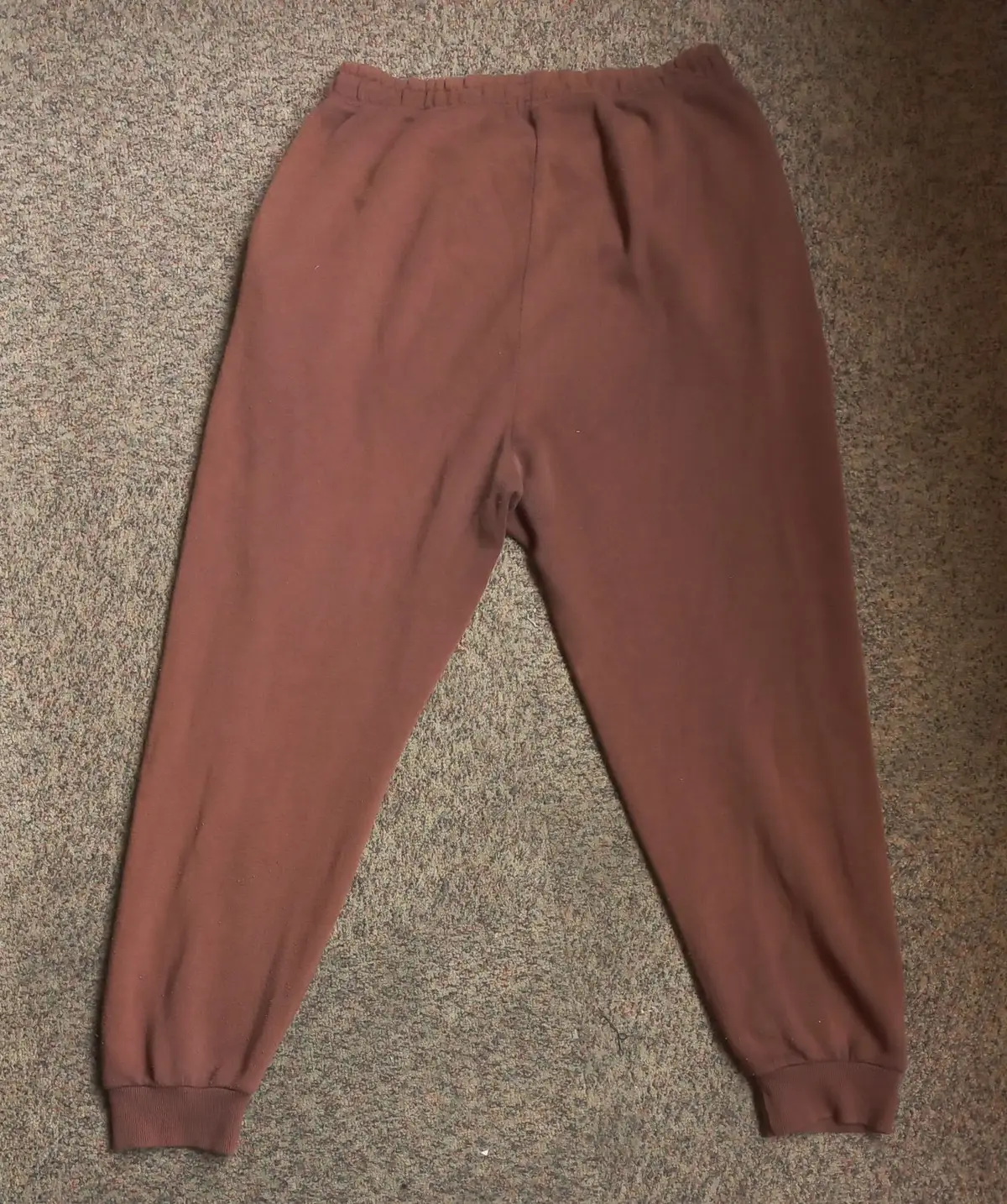 Brown Jogger Sweatpants with Cuffs