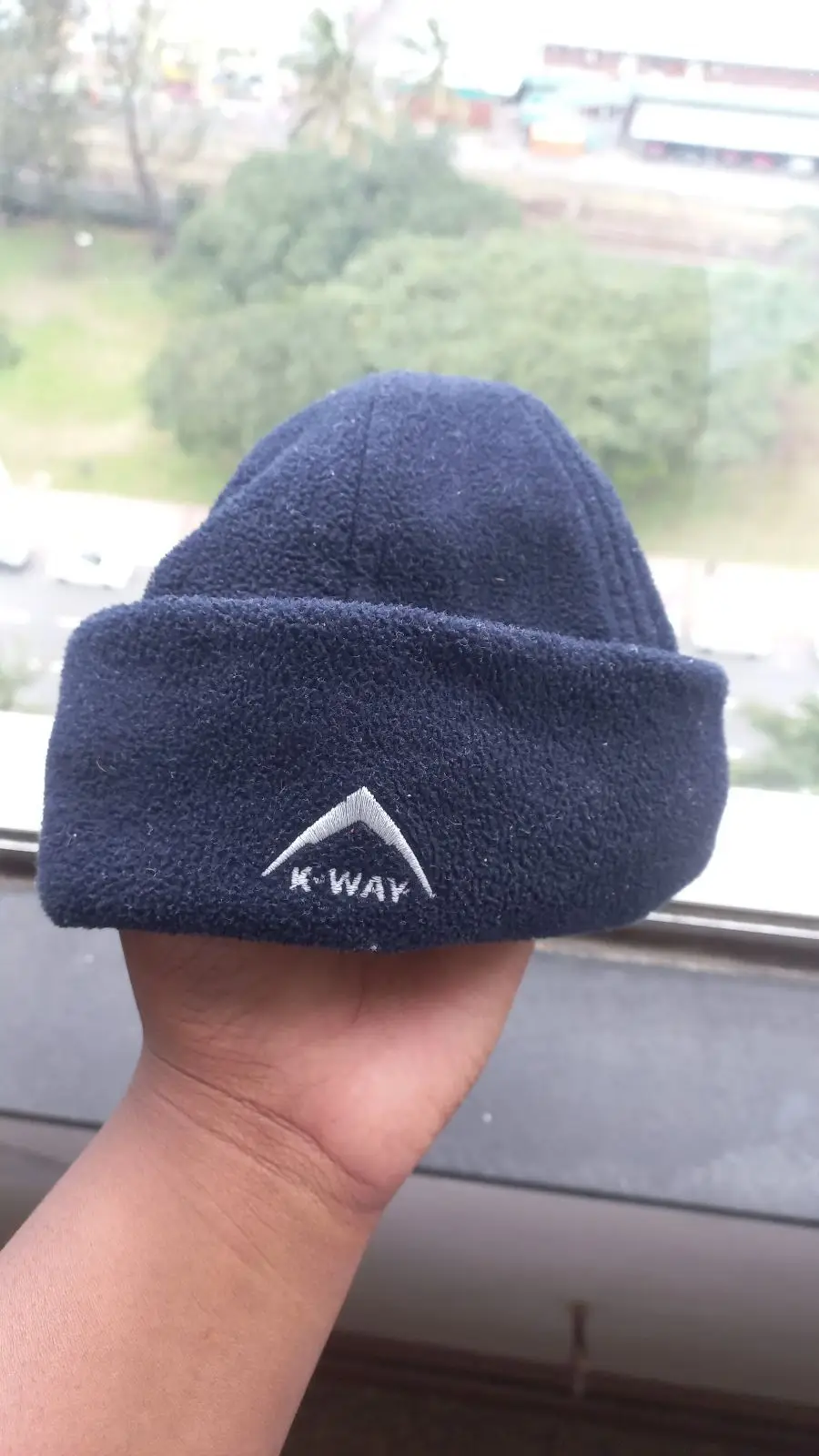 K-Way Navy Fleece Beanie