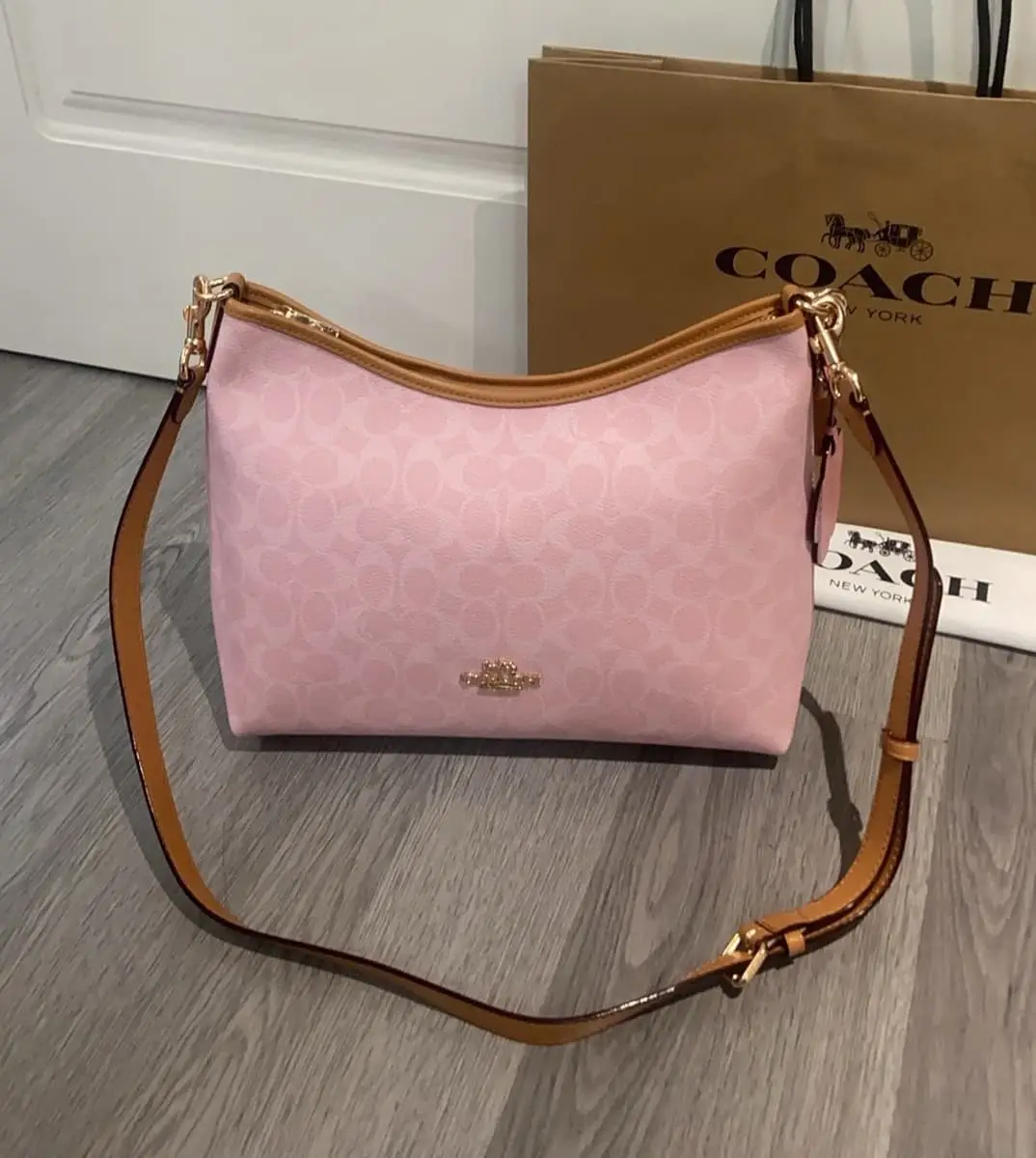 Coach Pink coach shoulder bag