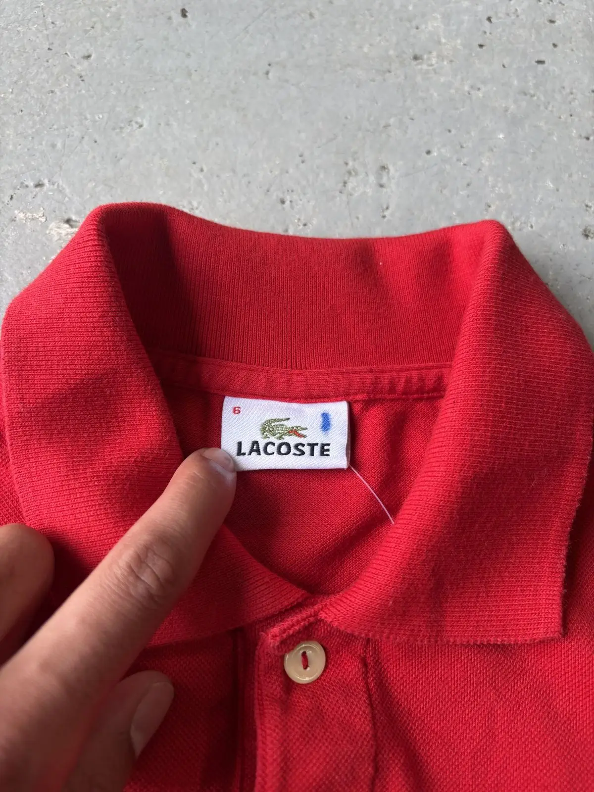 Lacoste Red Snoopy Graphic Polo Shirt