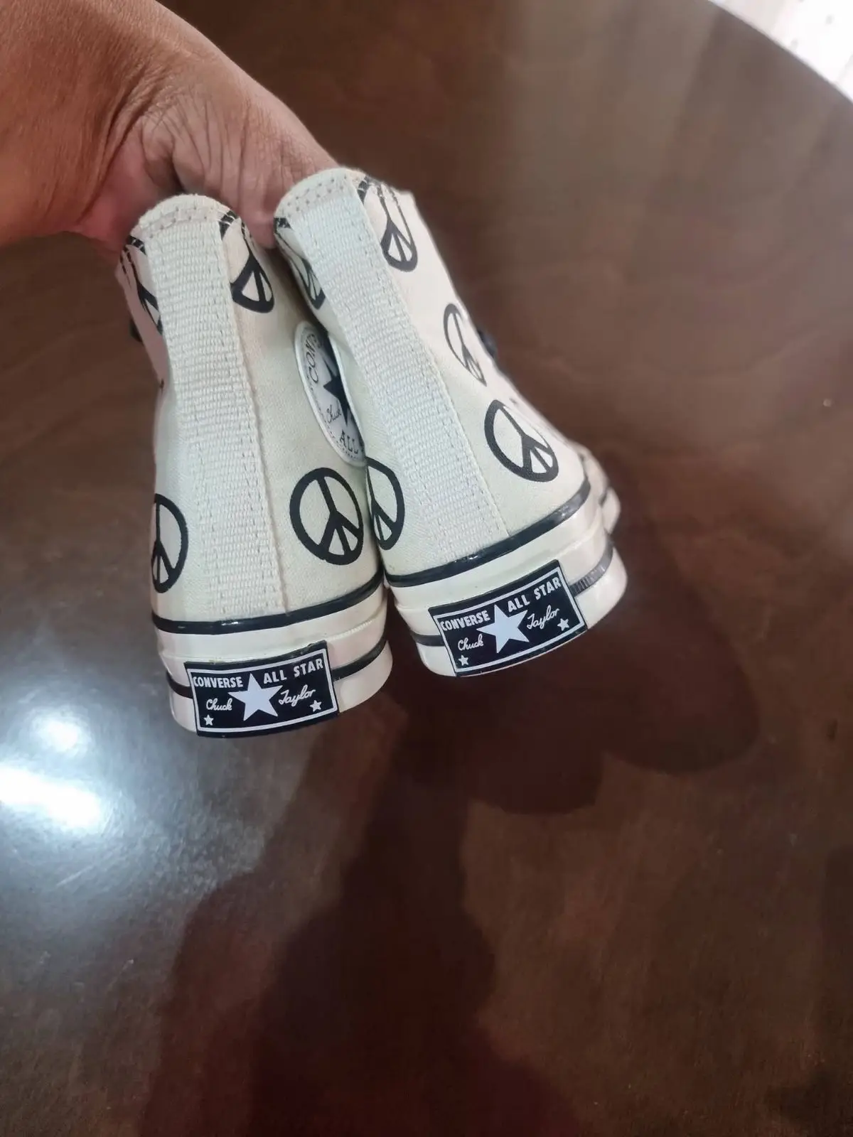 Converse All Star Peace Sign High-Top Sneakers