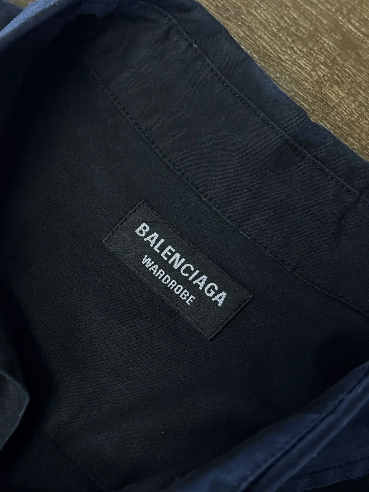 Balenciaga Short Sleeve Button Up Shirt Black