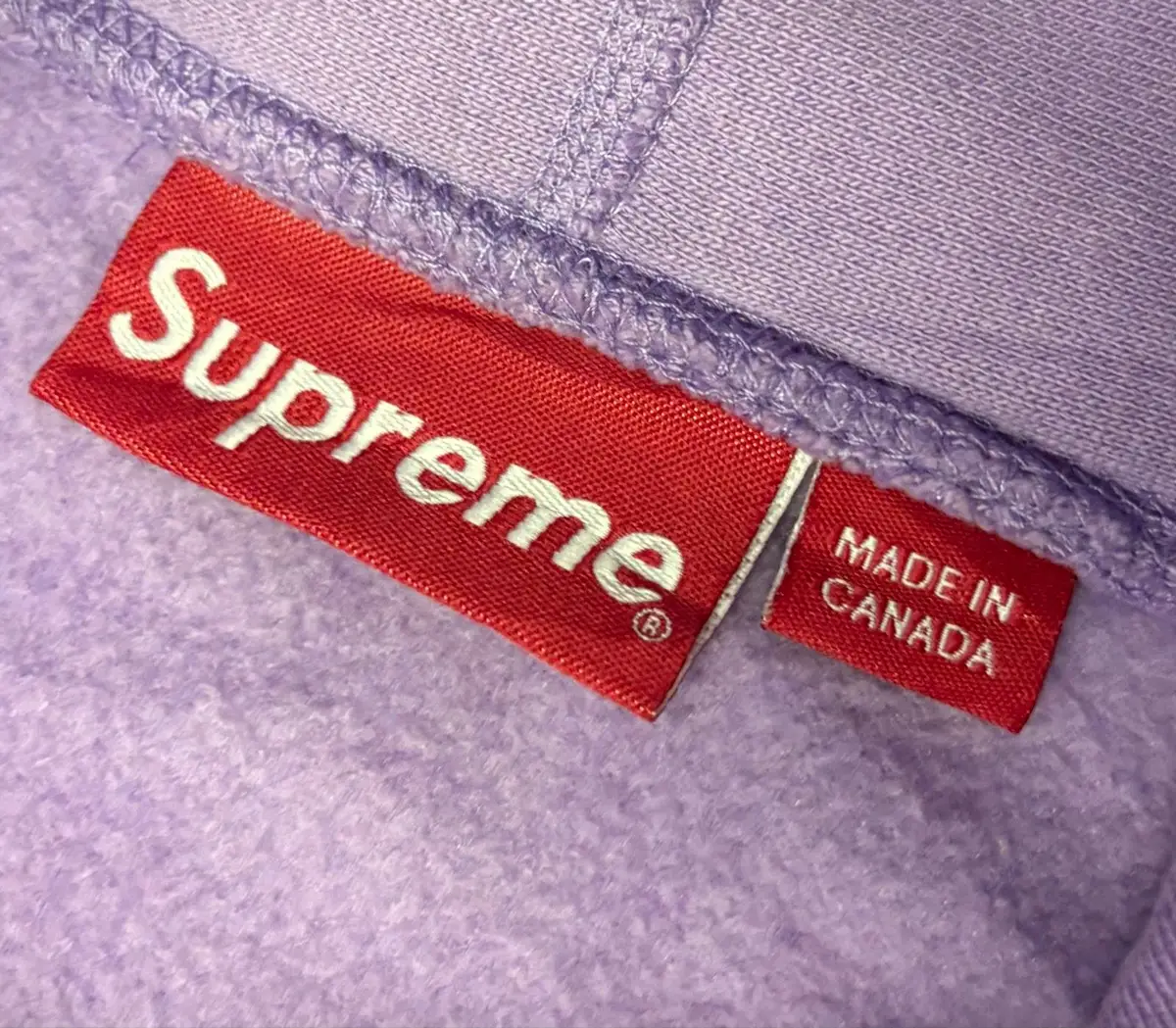 Supreme Purple Hoodie with Yellow Logo