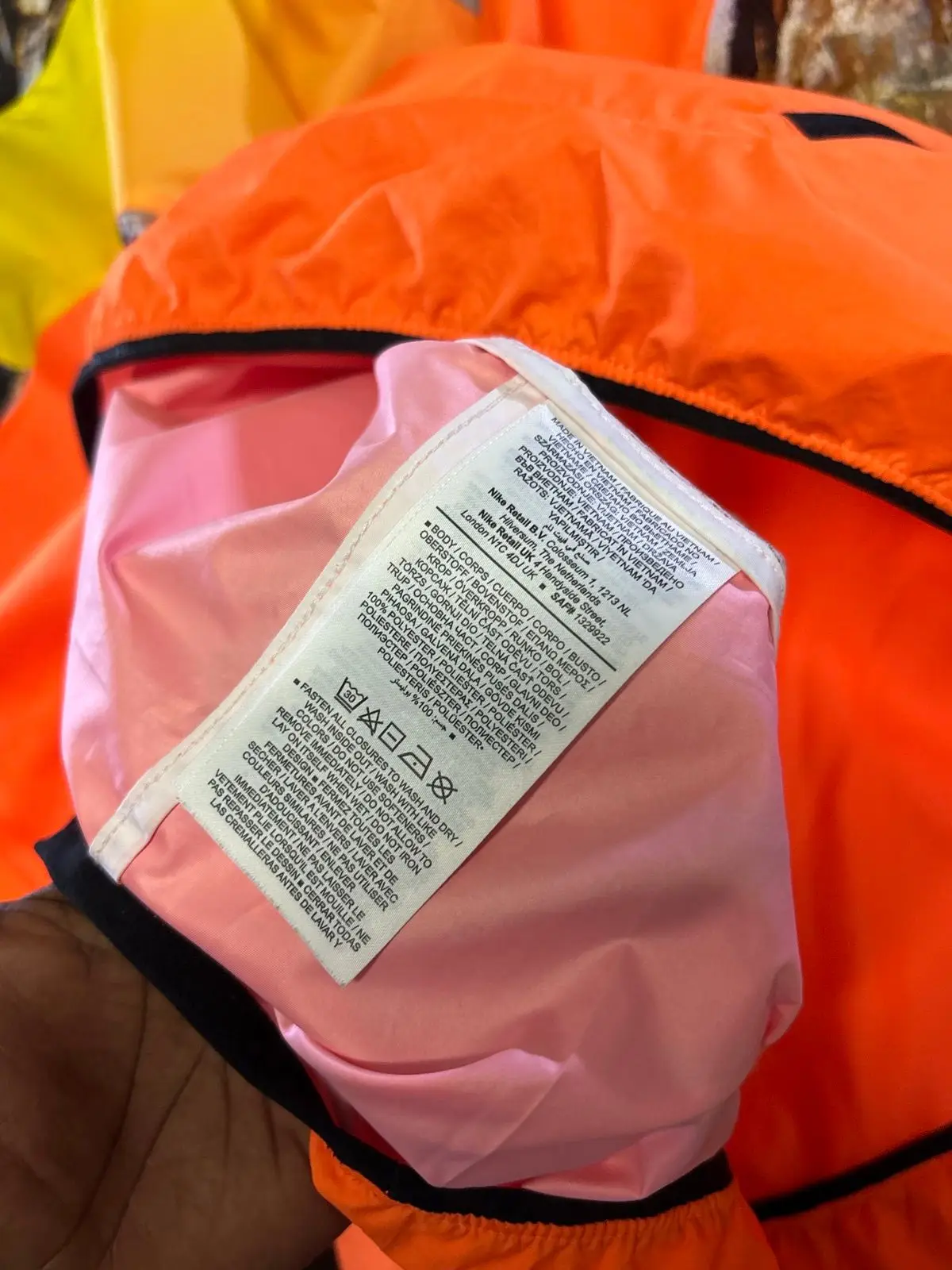 Nike NOCTA Anorak Jacket Yellow Orange