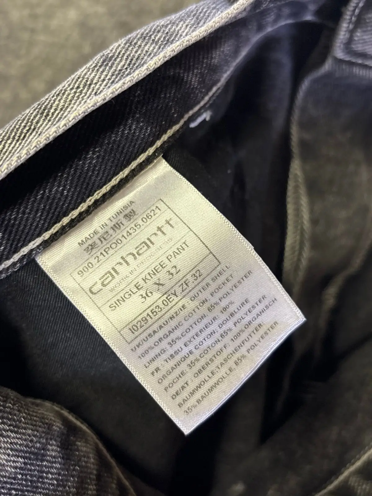 Carhartt Acid Wash Denim Utility Pants