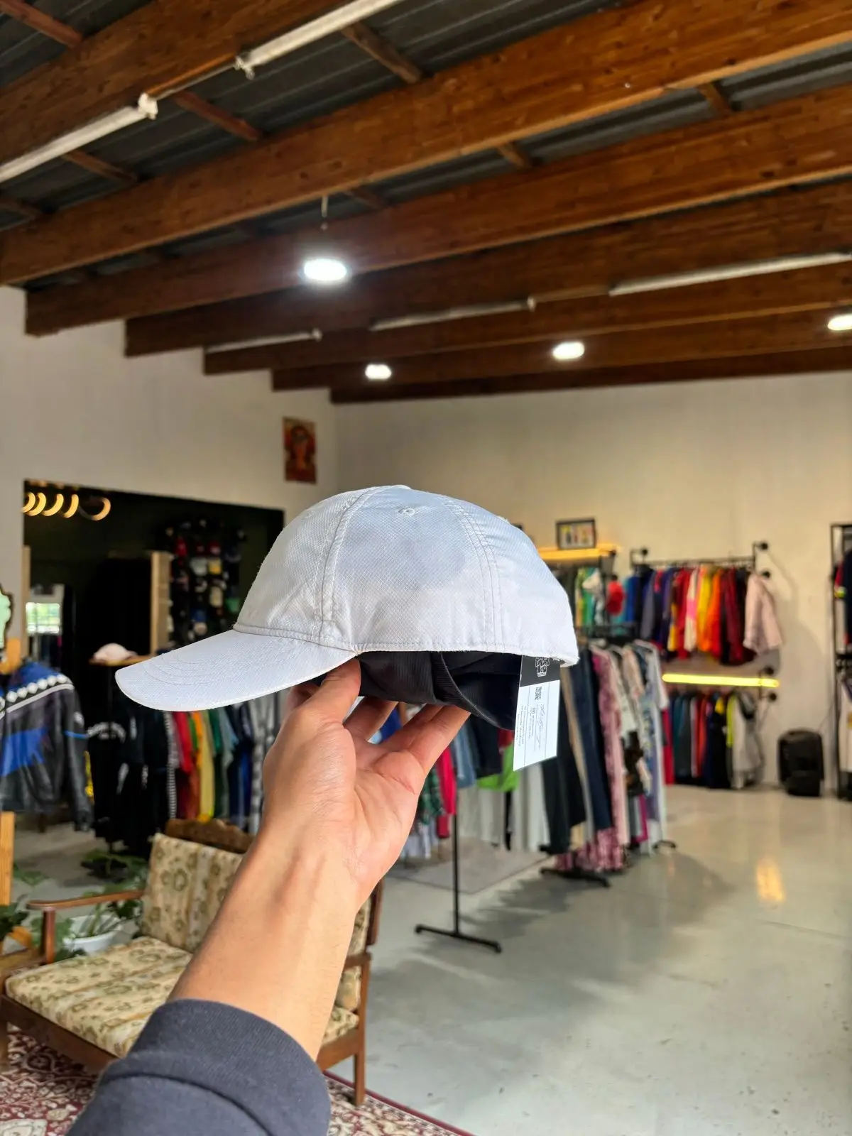 Lacoste White Baseball Cap