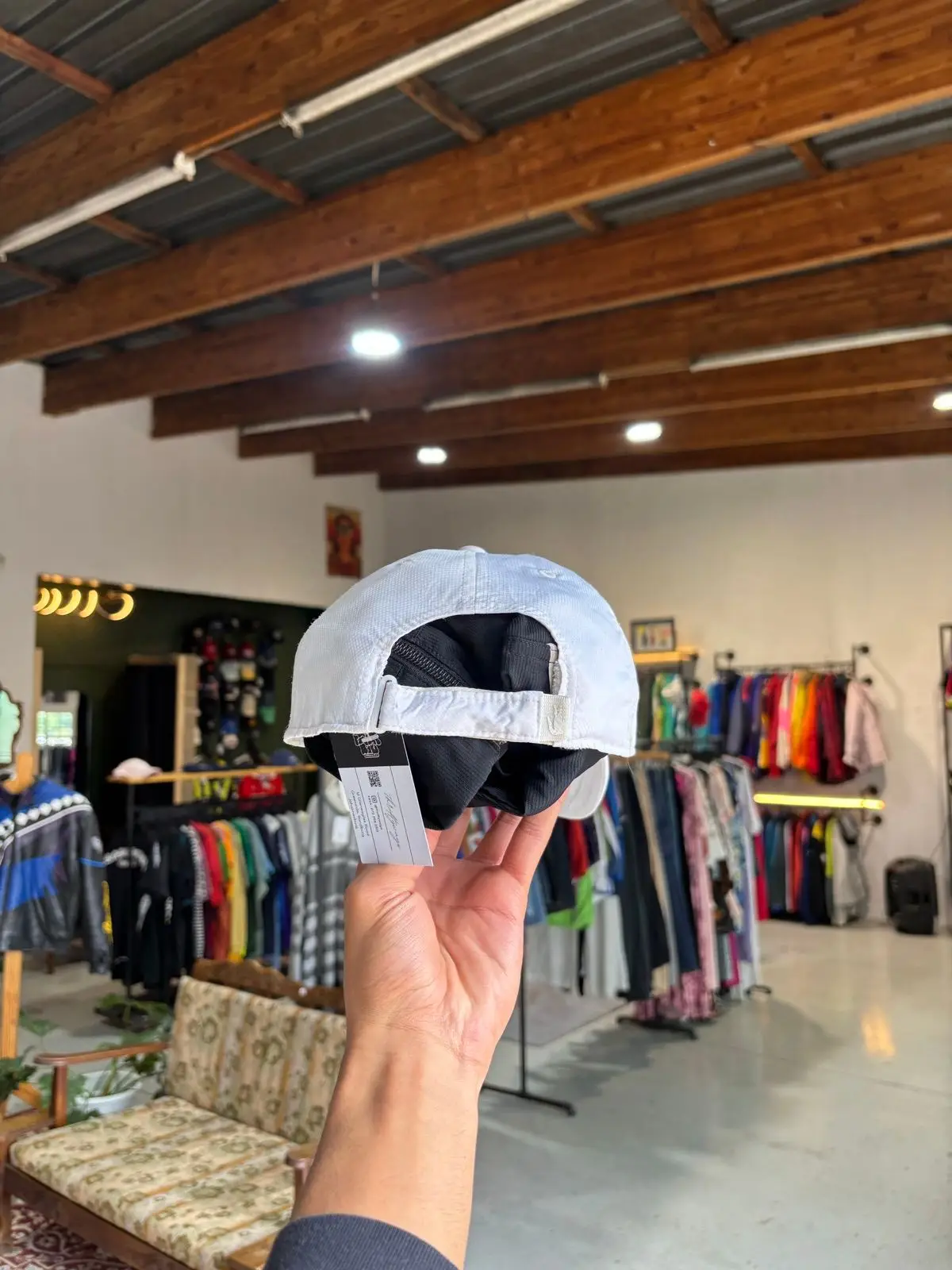 Lacoste White Baseball Cap