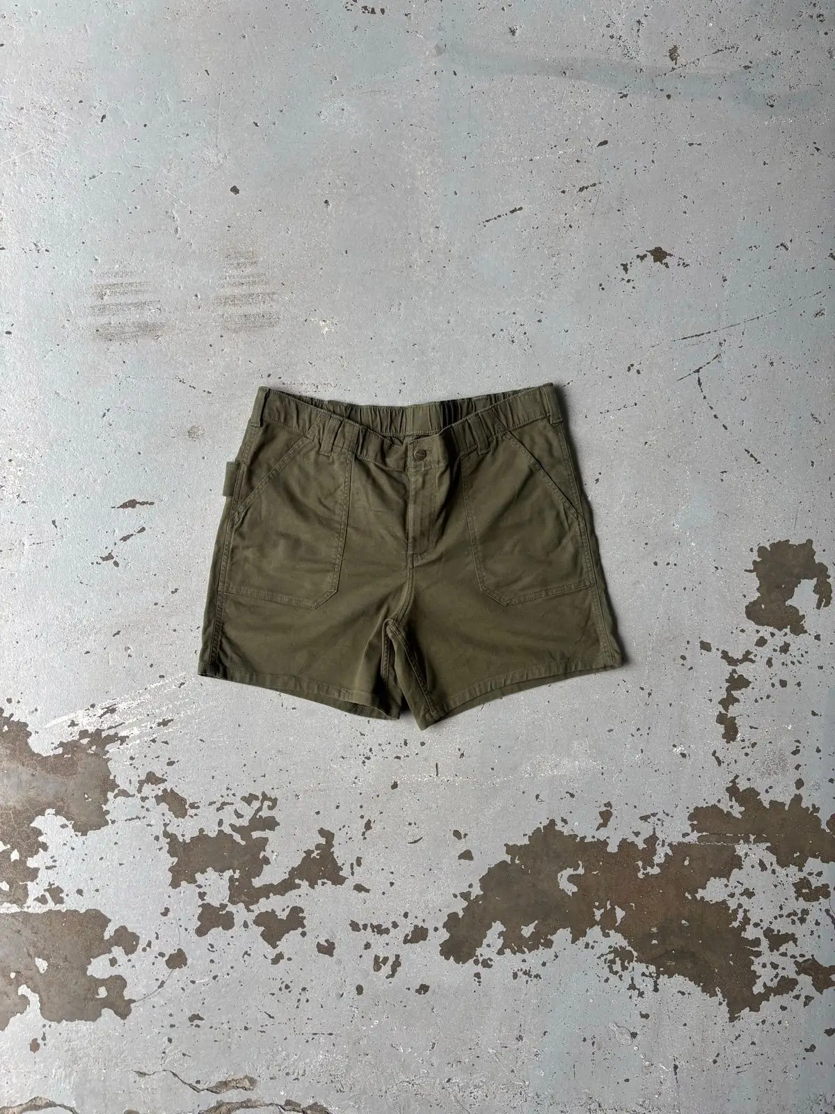 Carhartt Olive Green Utility Shorts