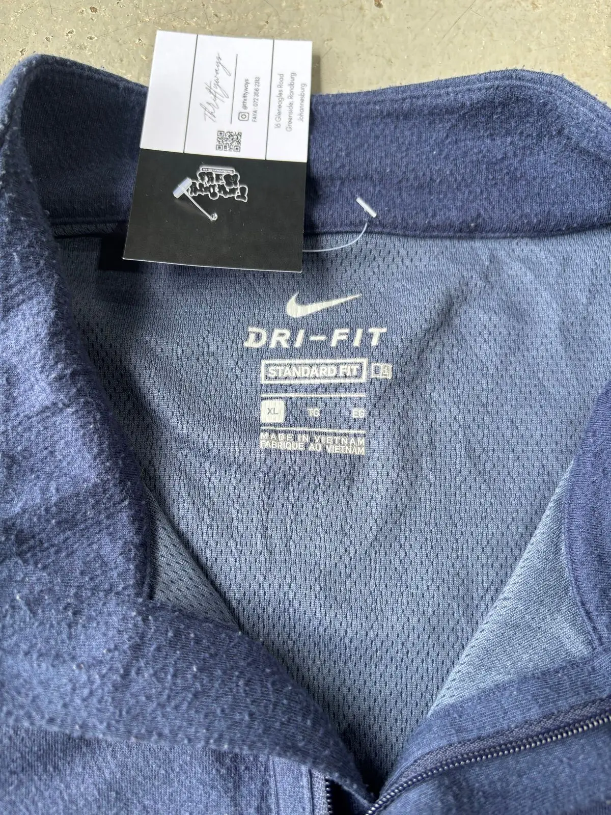 Nike Navy Quarter Zip Top