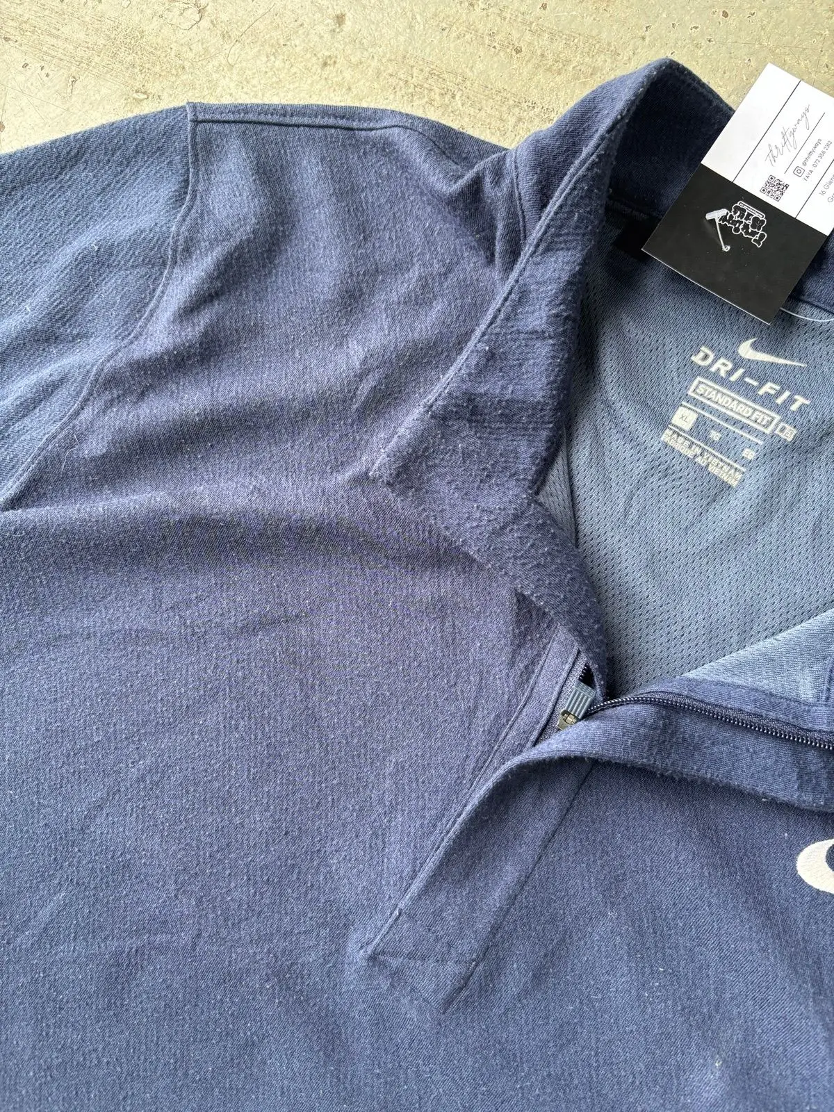 Nike Navy Quarter Zip Top