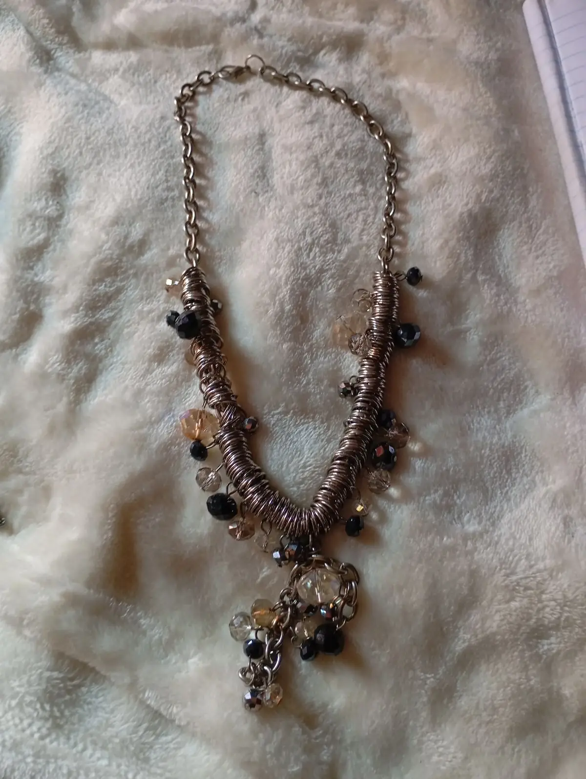 Champagne Beaded Pearl Bracelet