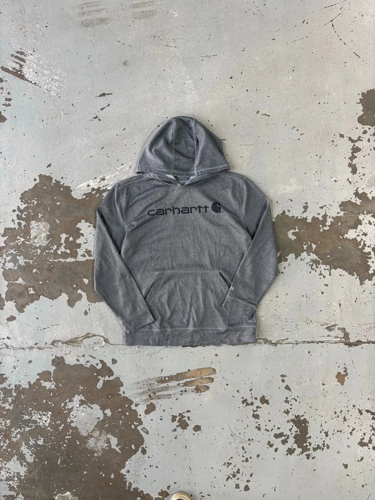 Carhartt Grey Logo Hoodie